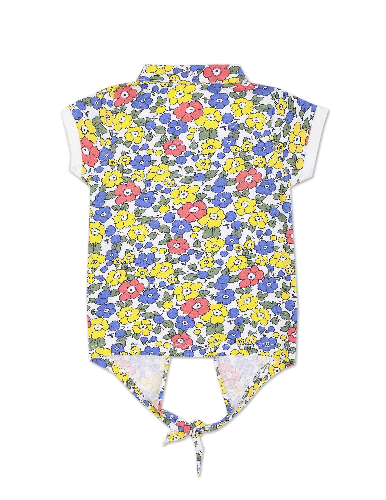 Multi Colour Short Sleeve Printed Polo Shirt - Image 2
