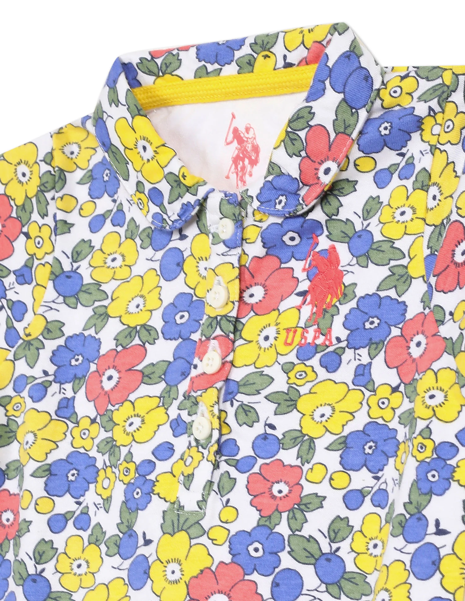 Multi Colour Short Sleeve Printed Polo Shirt - Image 3