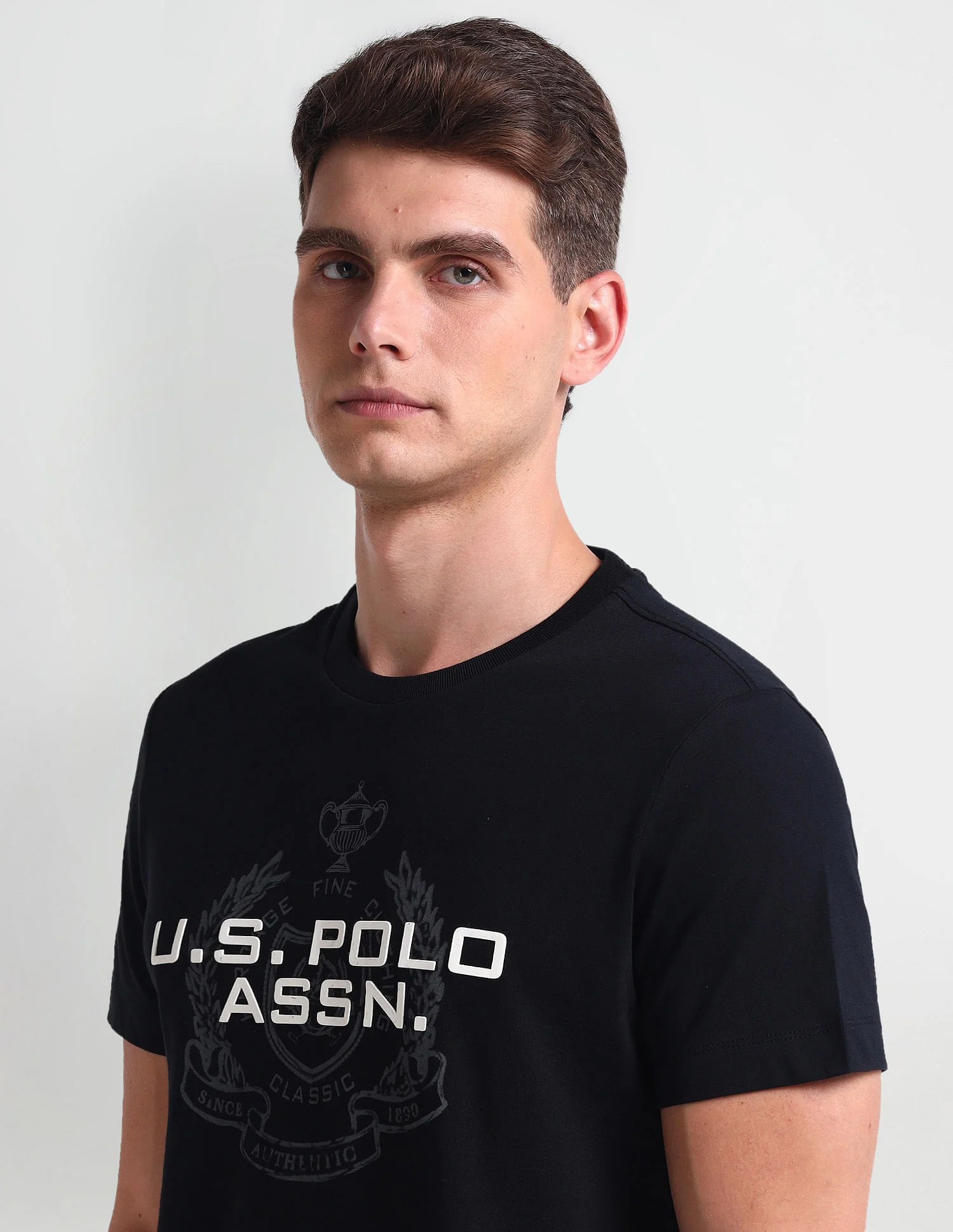 Muscle Fit Brand Print T-Shirt - Image 7