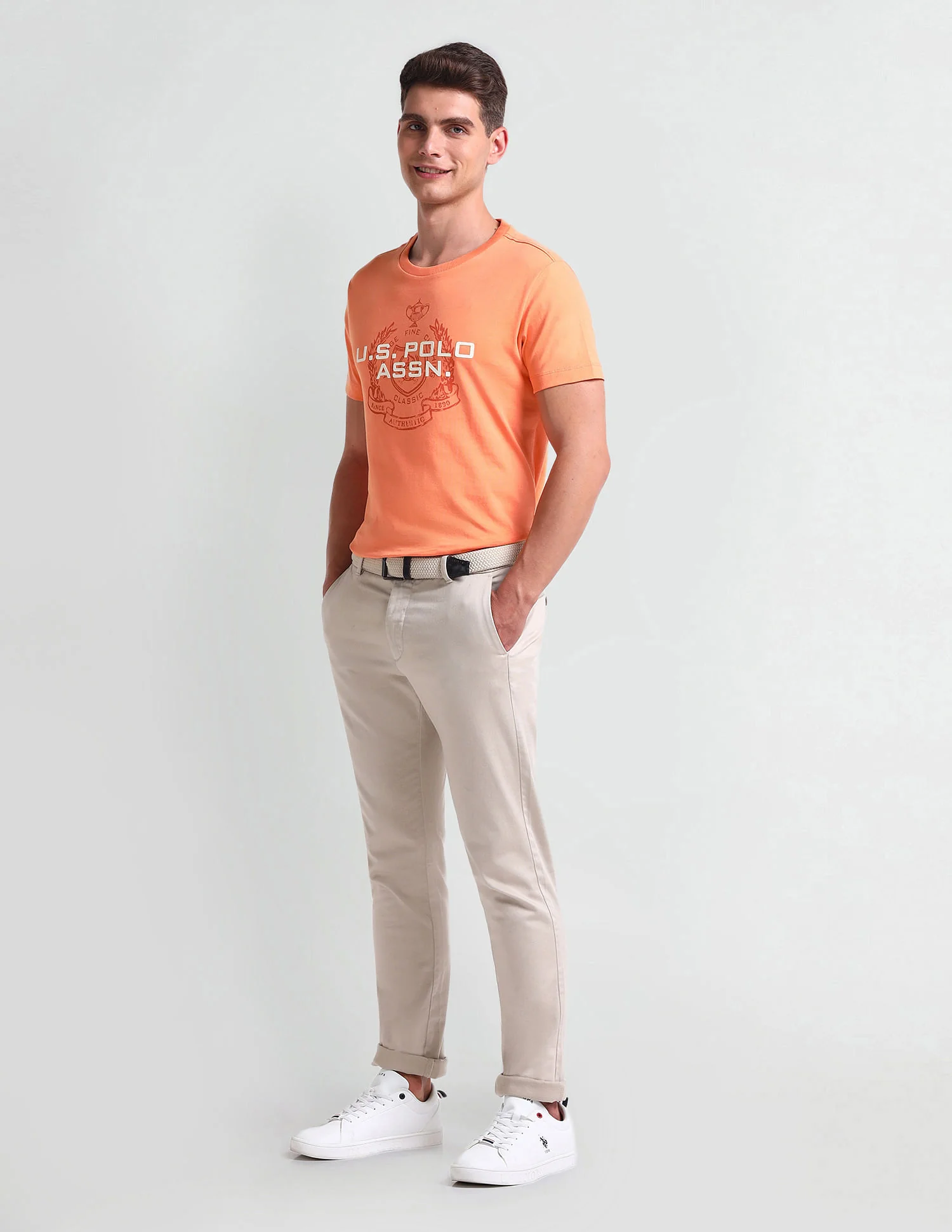 Muscle Fit Brand Print T-Shirt - Image 3