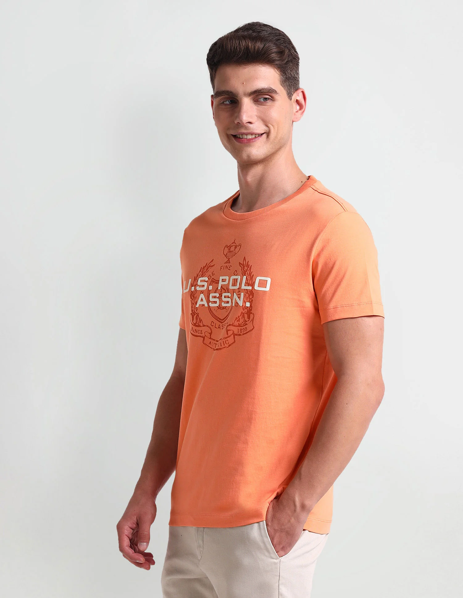 Muscle Fit Brand Print T-Shirt - Image 4