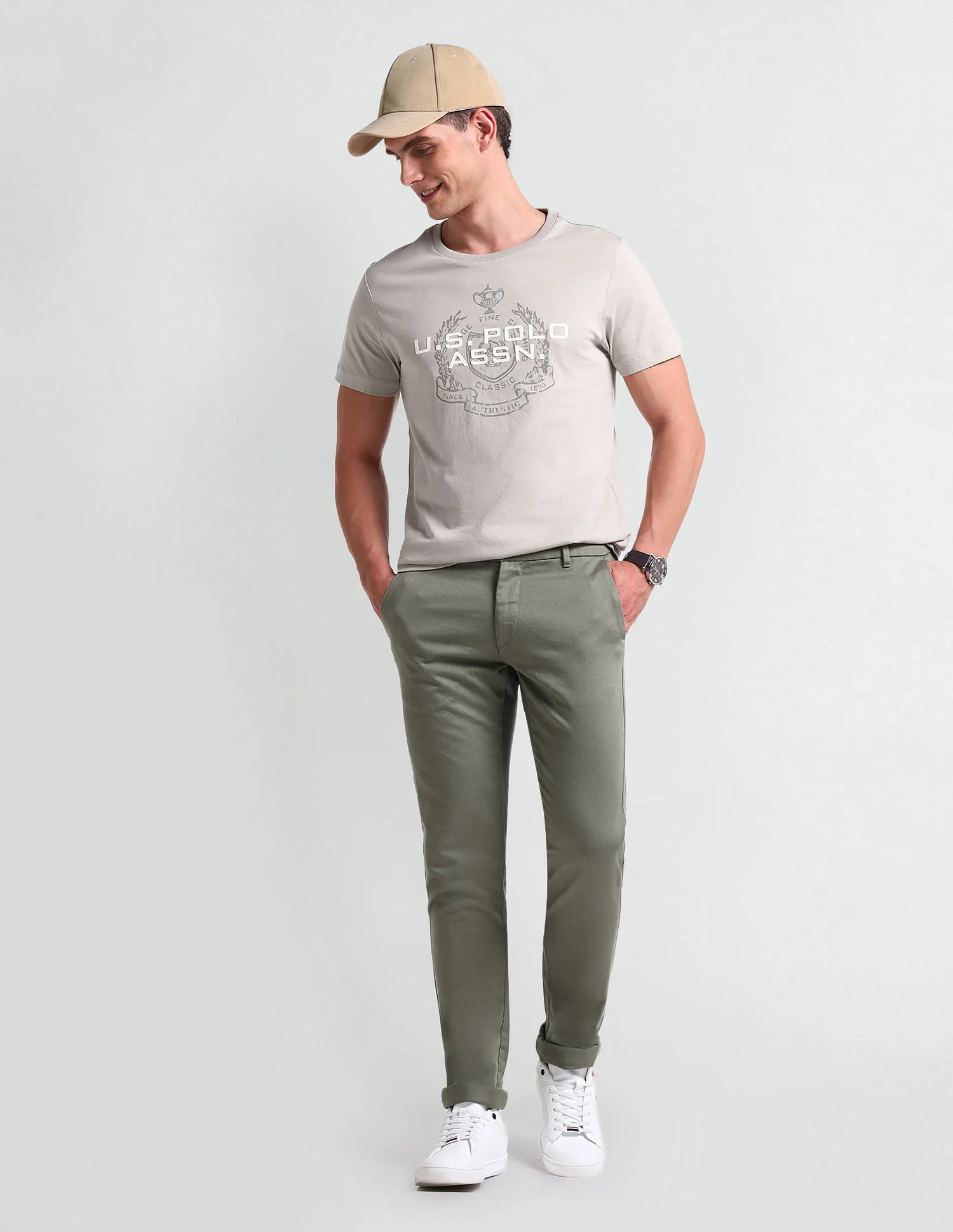 Muscle Fit Brand Print T-Shirt - Image 3