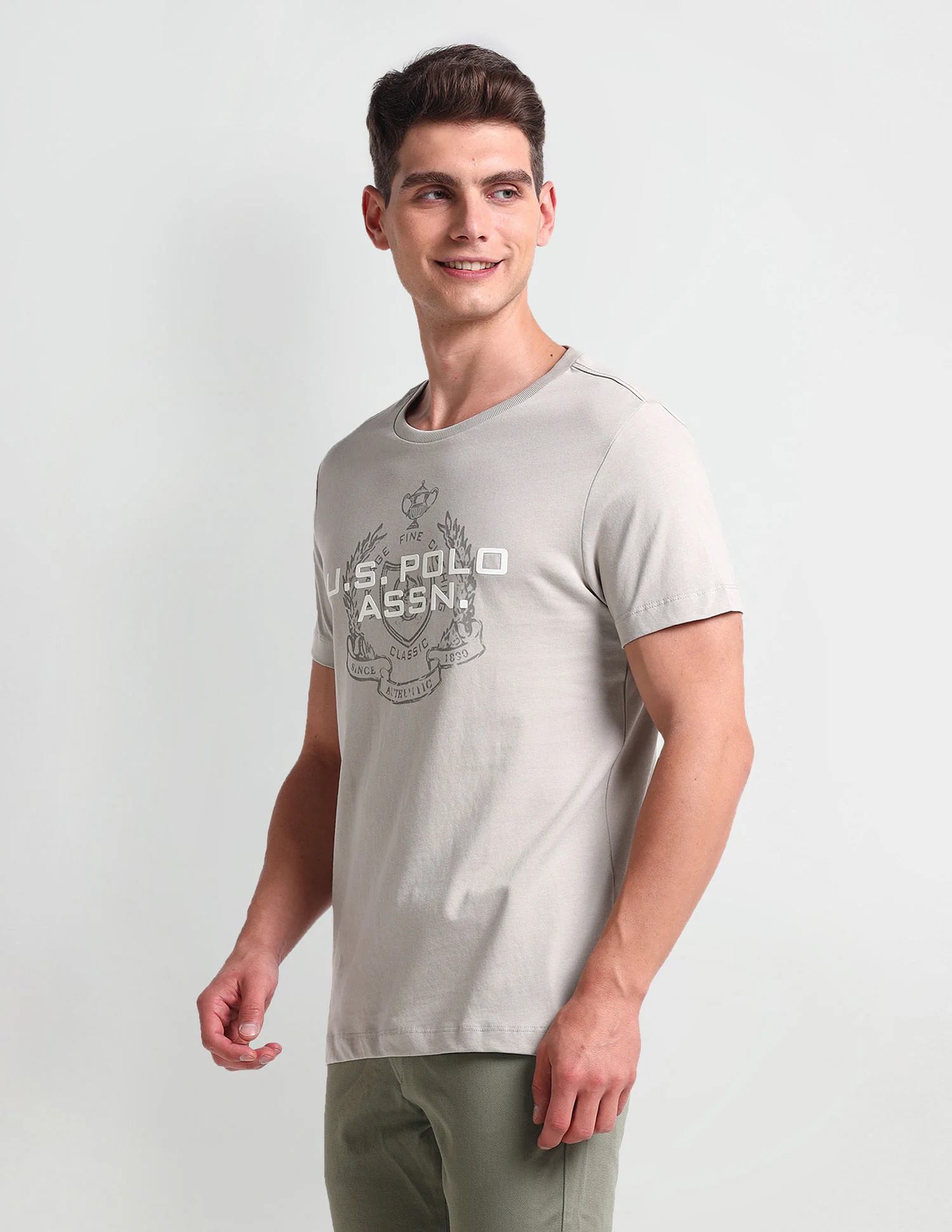 Muscle Fit Brand Print T-Shirt - Image 4