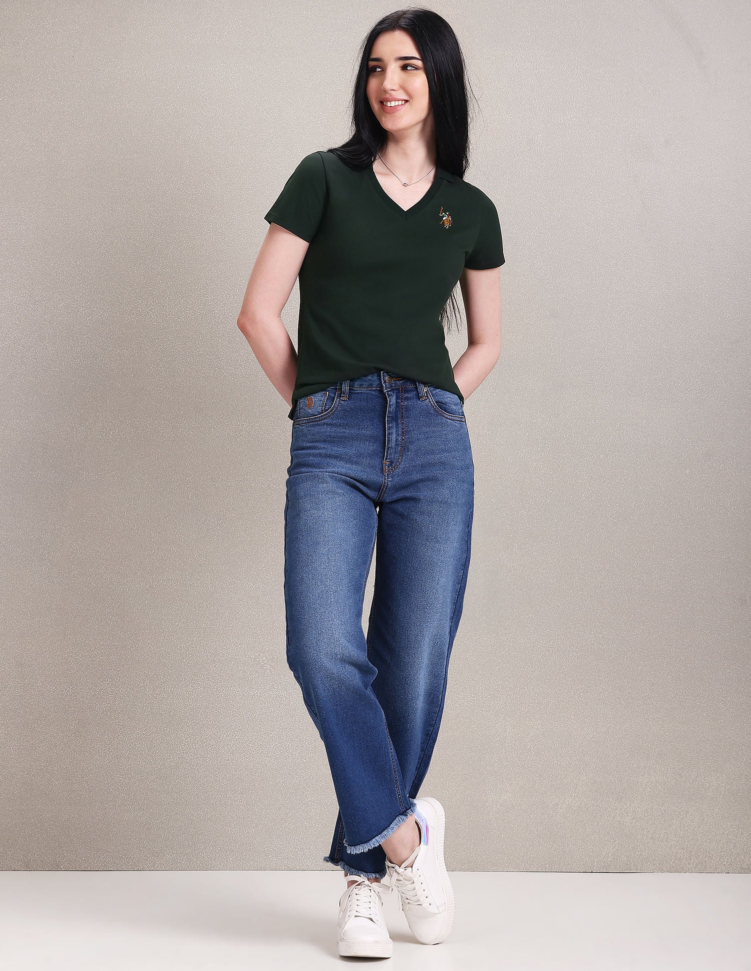 Notch Neck Pique Polo Shirt - Image 3