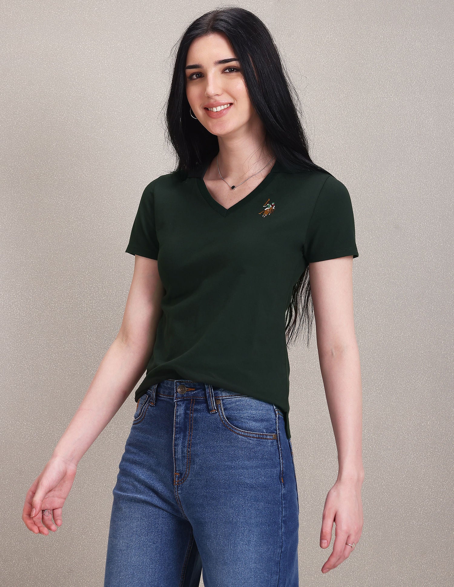 Notch Neck Pique Polo Shirt - Image 4