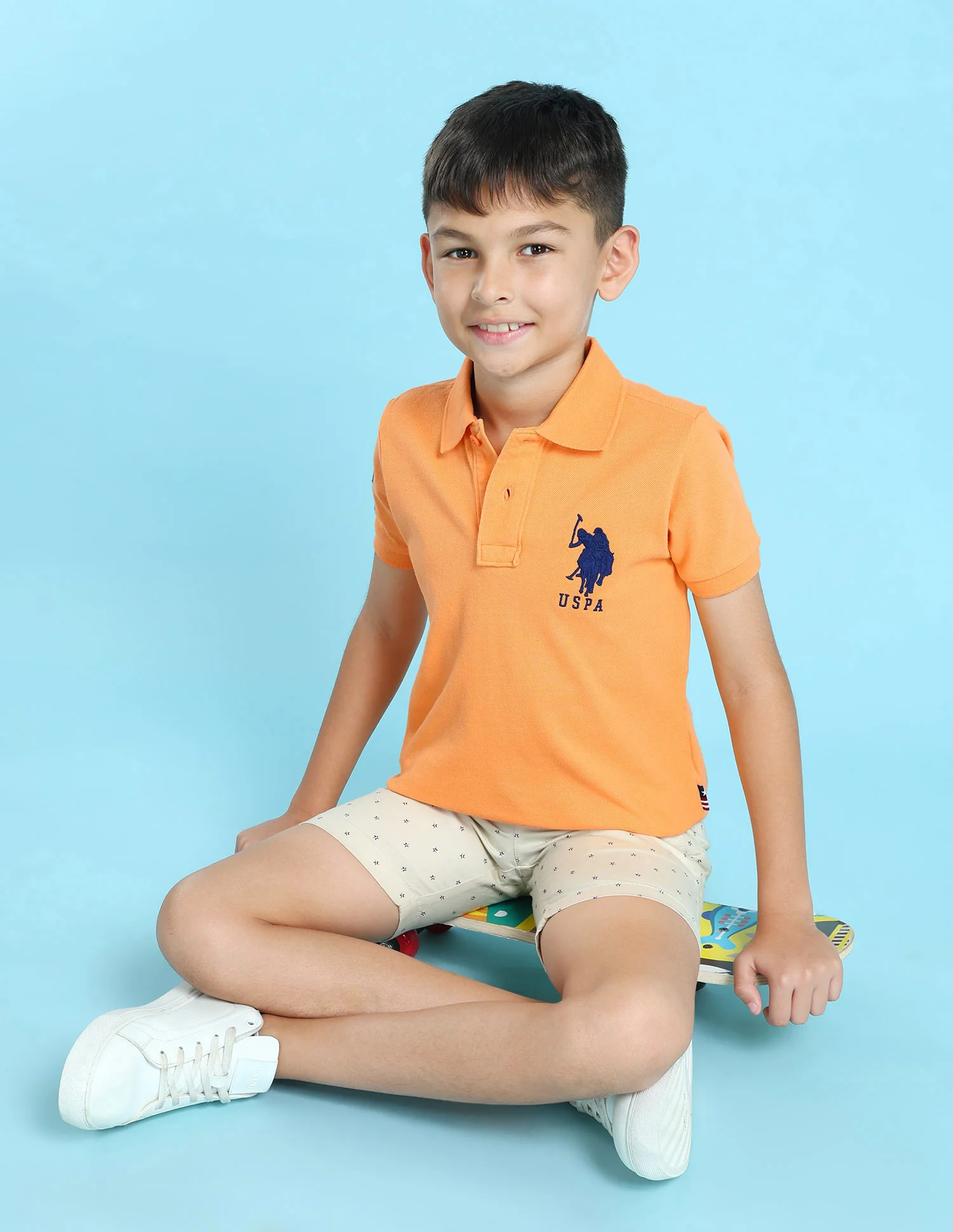 Numeric Applique Pique Polo Shirt