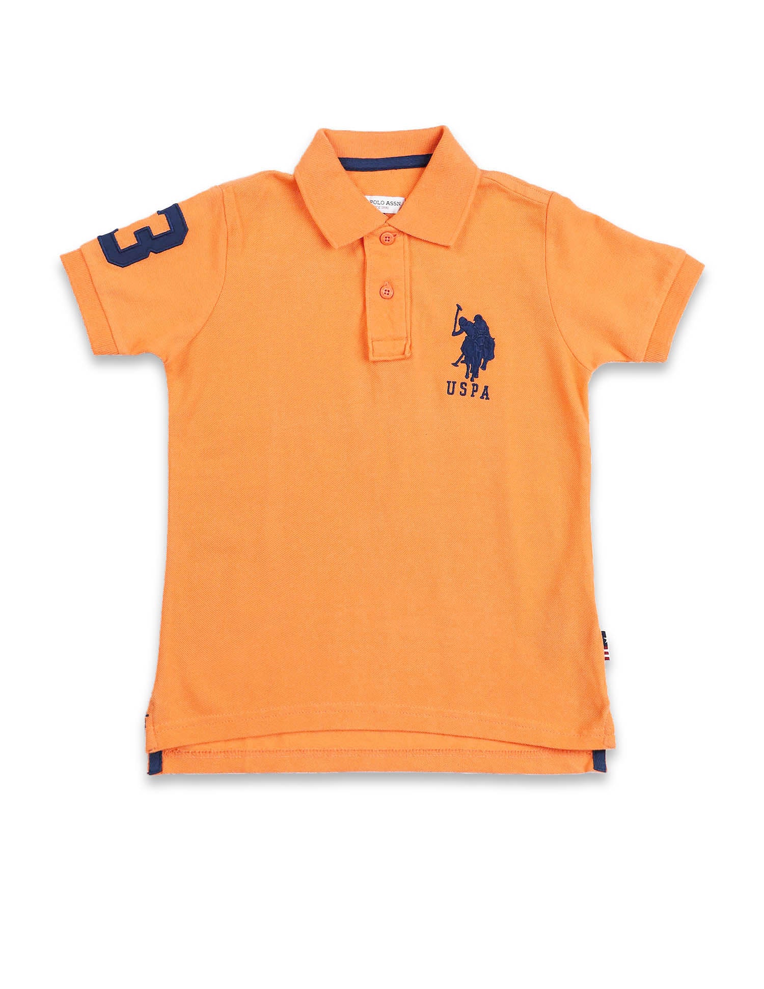 Numeric Applique Pique Polo Shirt - Image 6
