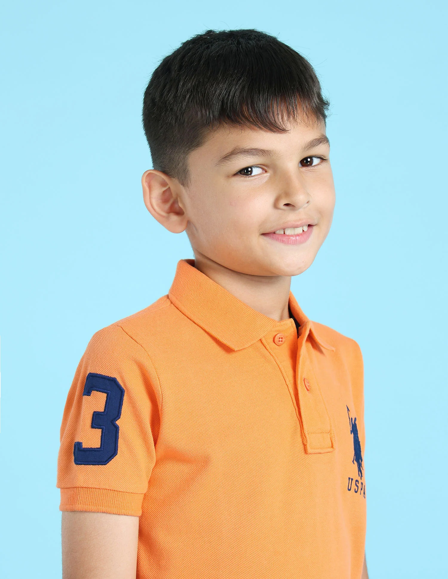 Numeric Applique Pique Polo Shirt - Image 9