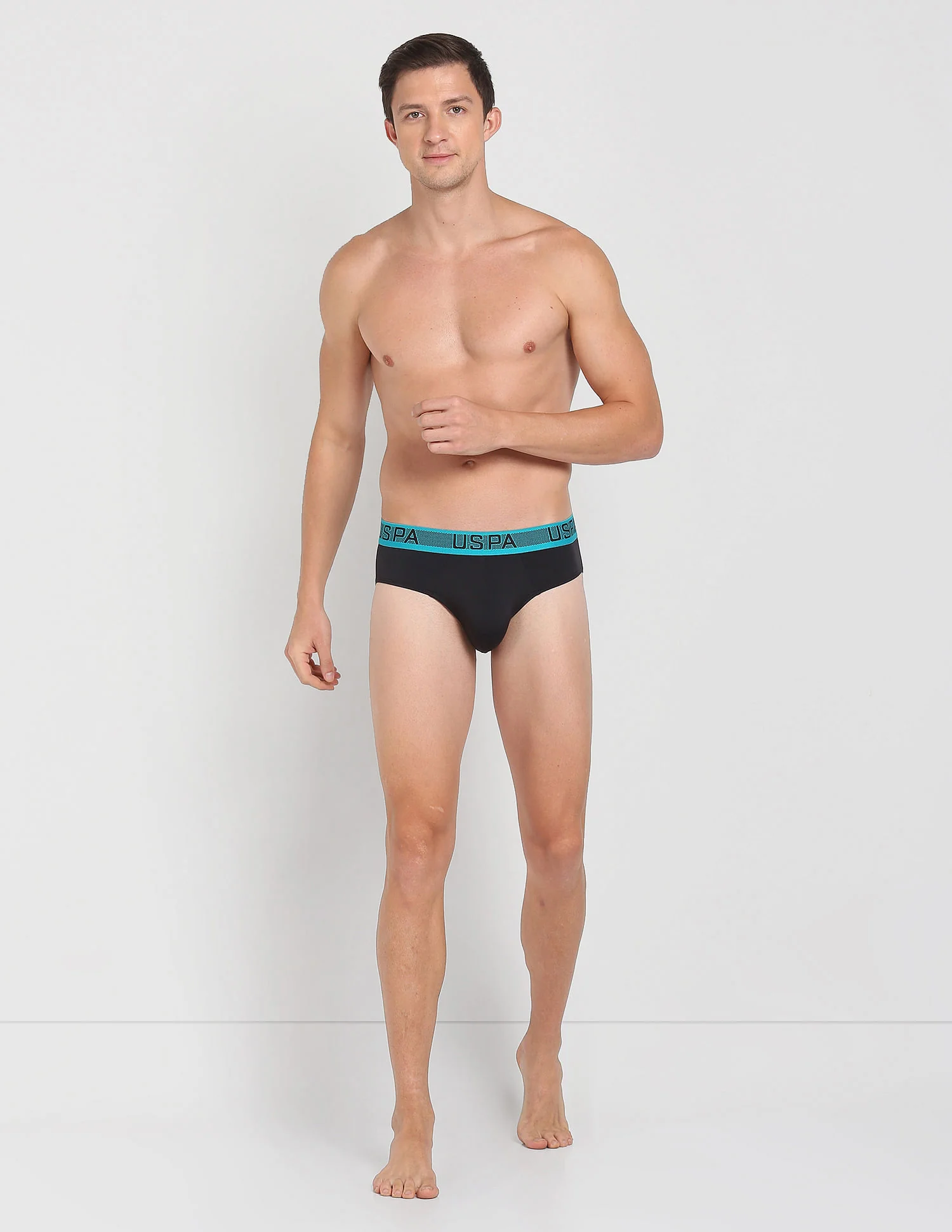 Nylon Spandex Solid I708 Active Briefs - Pack Of 1 - Image 3