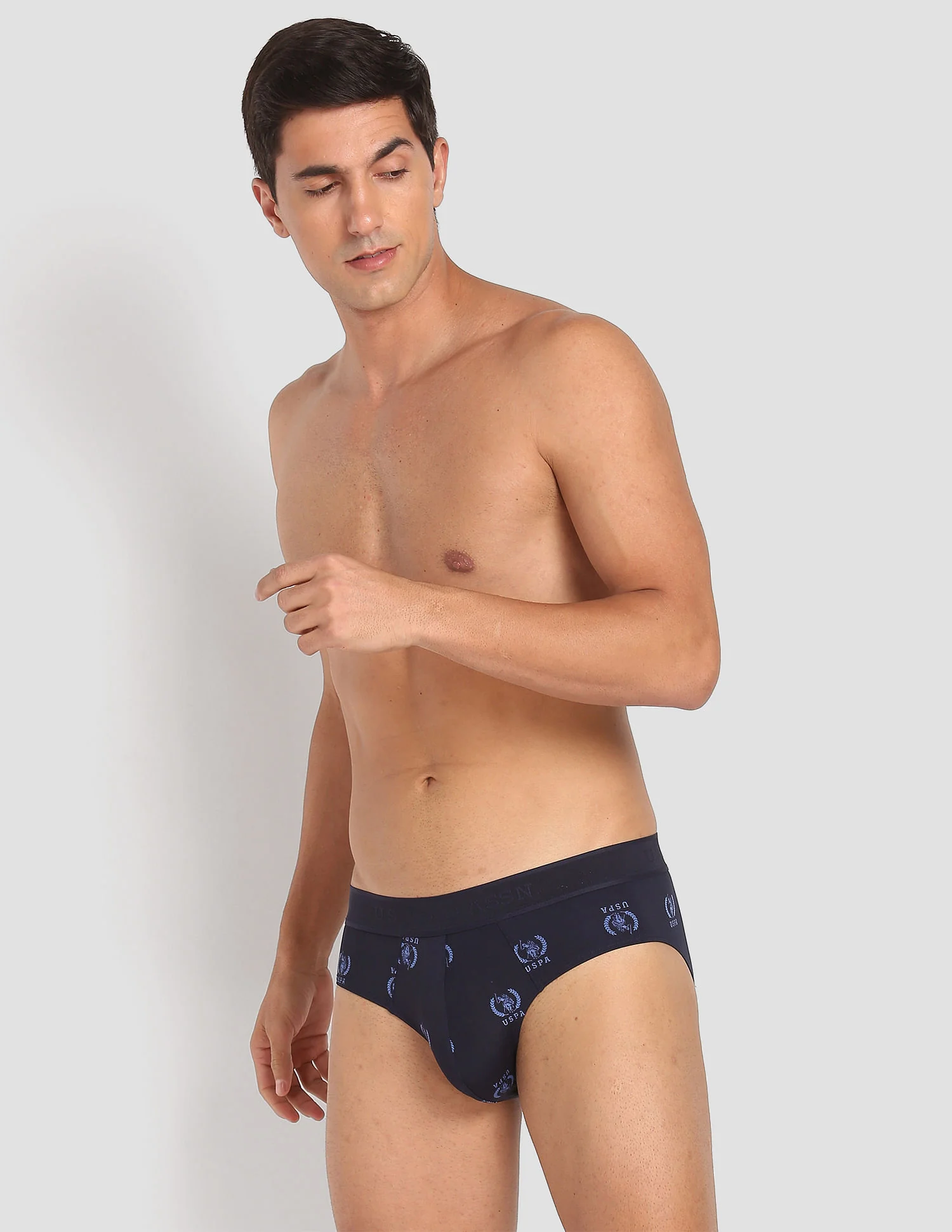 Nylon Stretch Printed AB002 Active Briefs - Pack Of 1