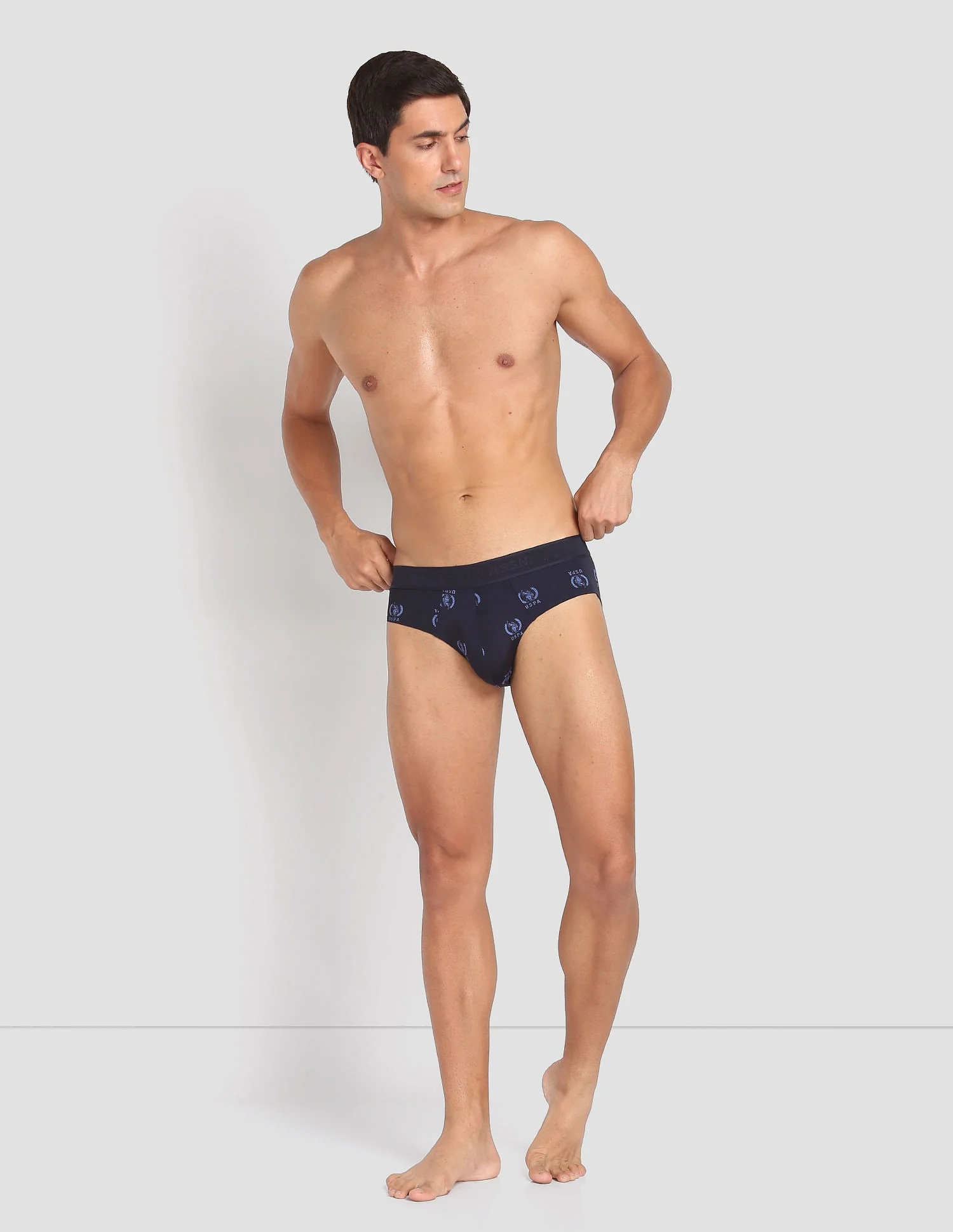 Nylon Stretch Printed AB002 Active Briefs - Pack Of 1 - Image 3