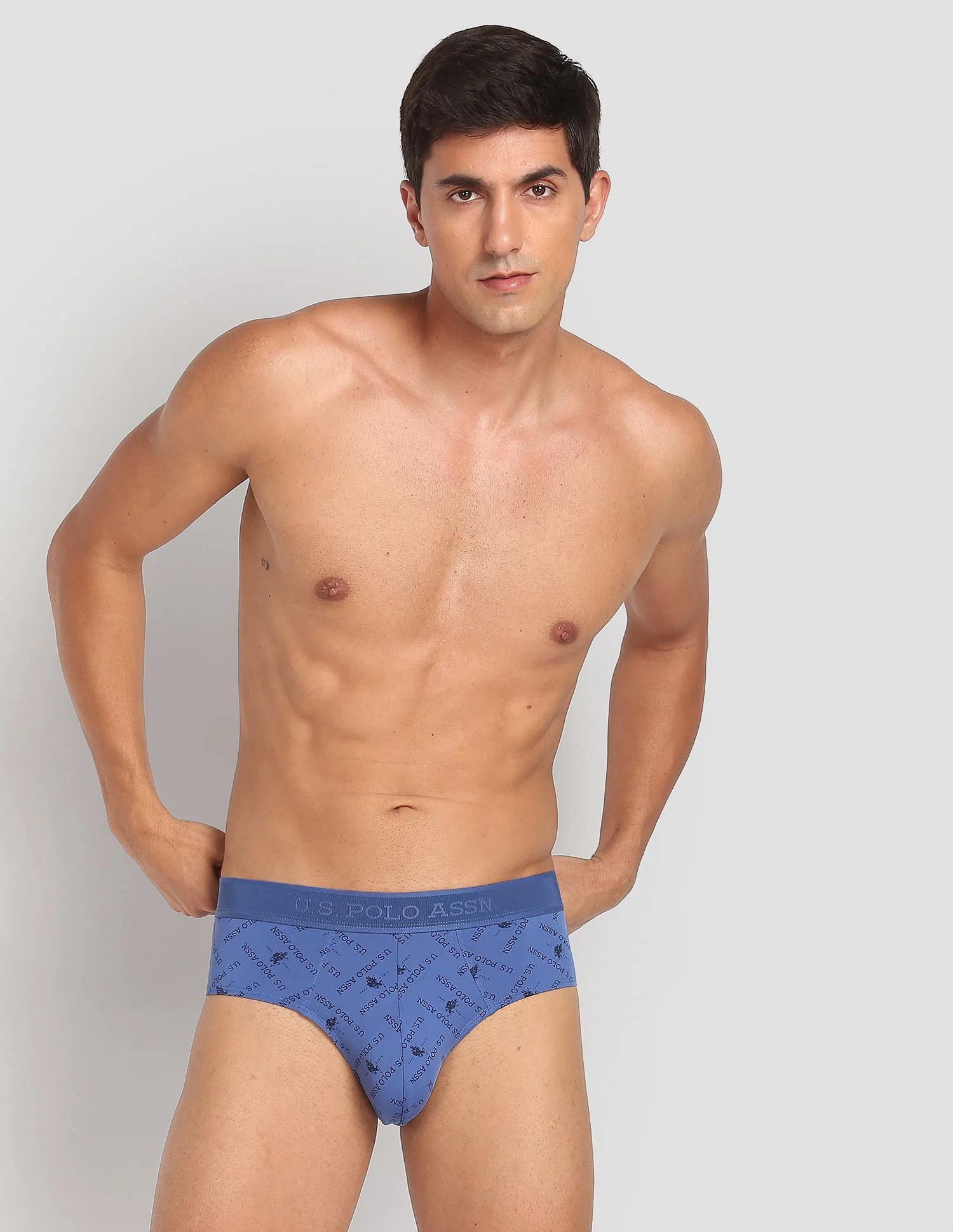 Nylon Stretch Printed AB002 Active Briefs - Pack Of 1