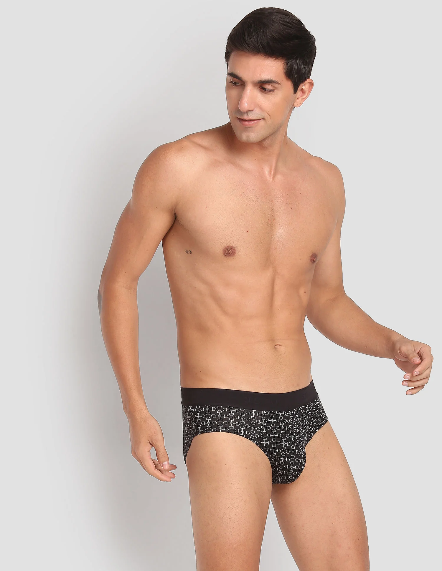 Nylon Stretch Printed AB002 Active Briefs - Pack Of 1