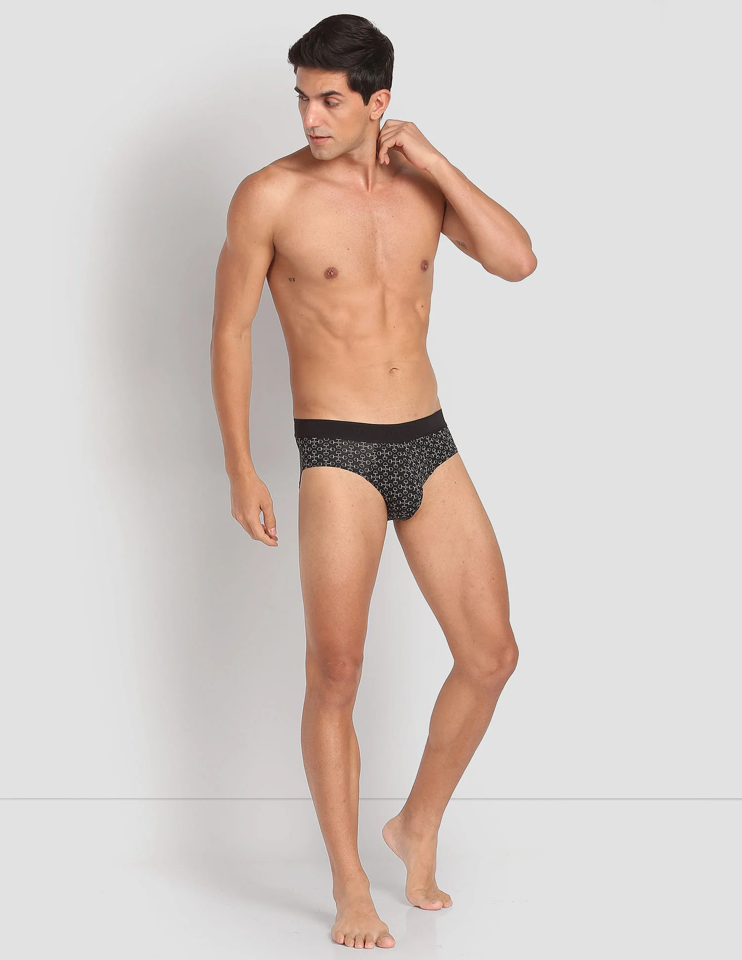 Nylon Stretch Printed AB002 Active Briefs - Pack Of 1 - Image 3