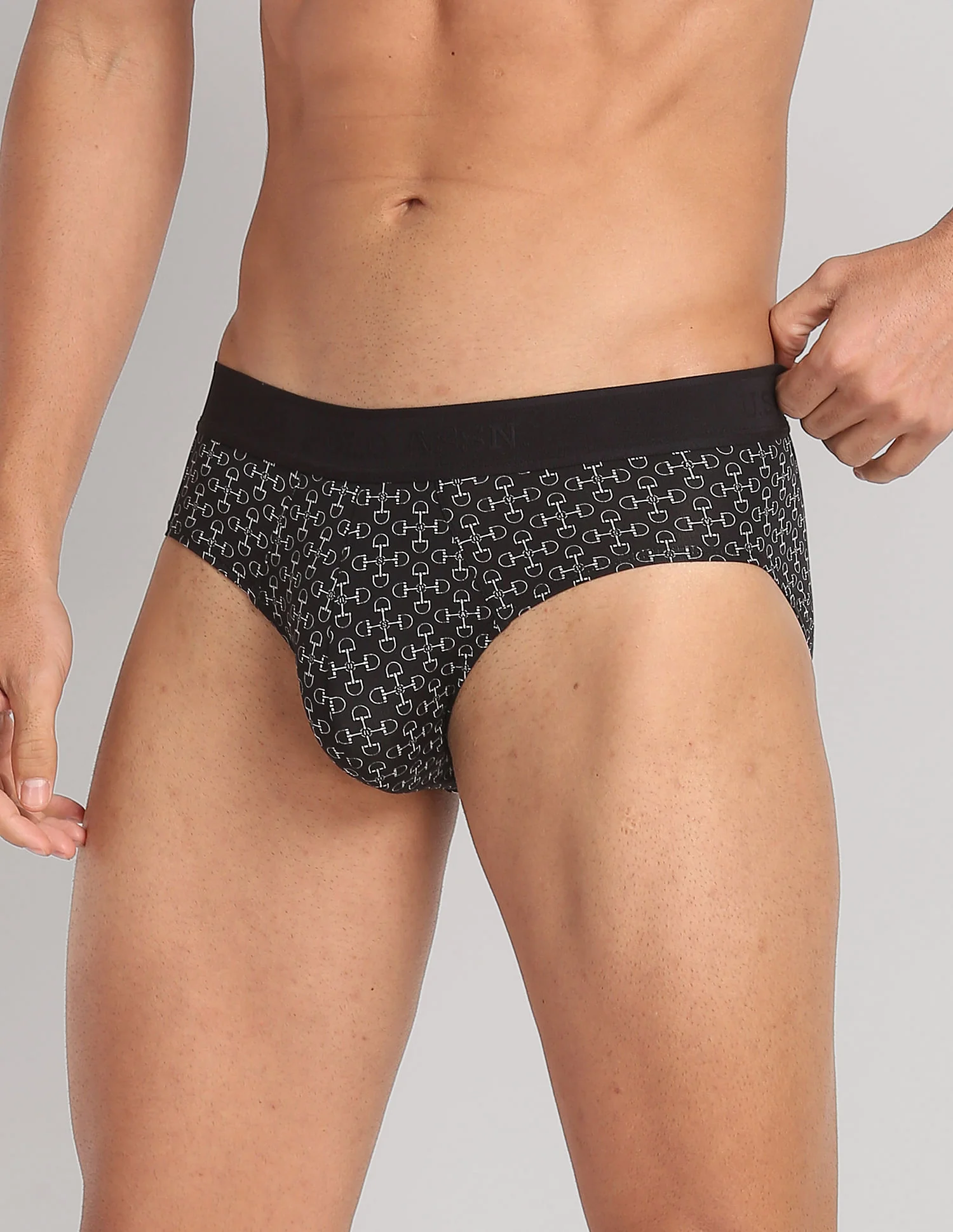 Nylon Stretch Printed AB002 Active Briefs - Pack Of 1 - Image 4