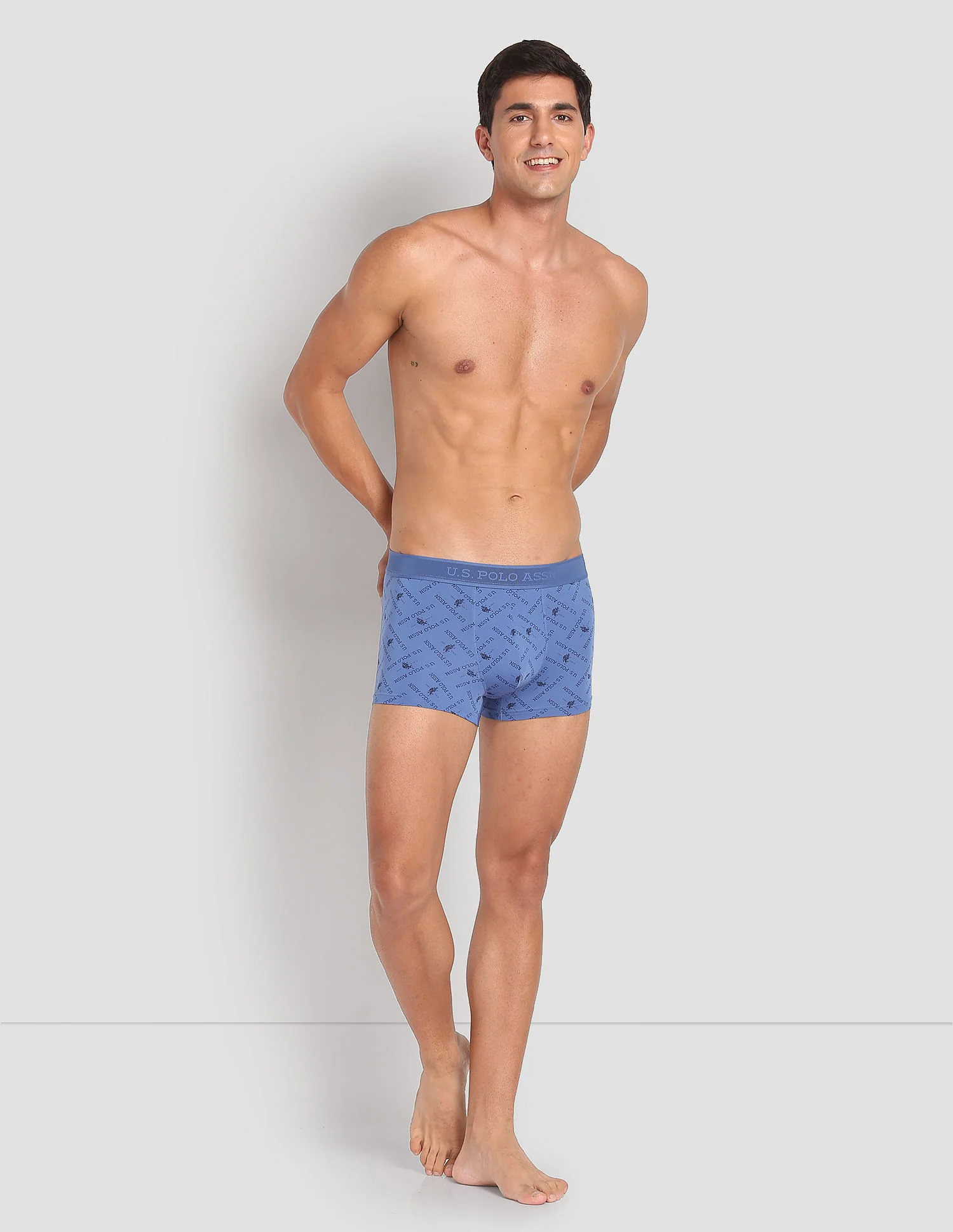 Nylon Stretch Printed AT002 Active Trunks - Pack Of 1 - Image 3