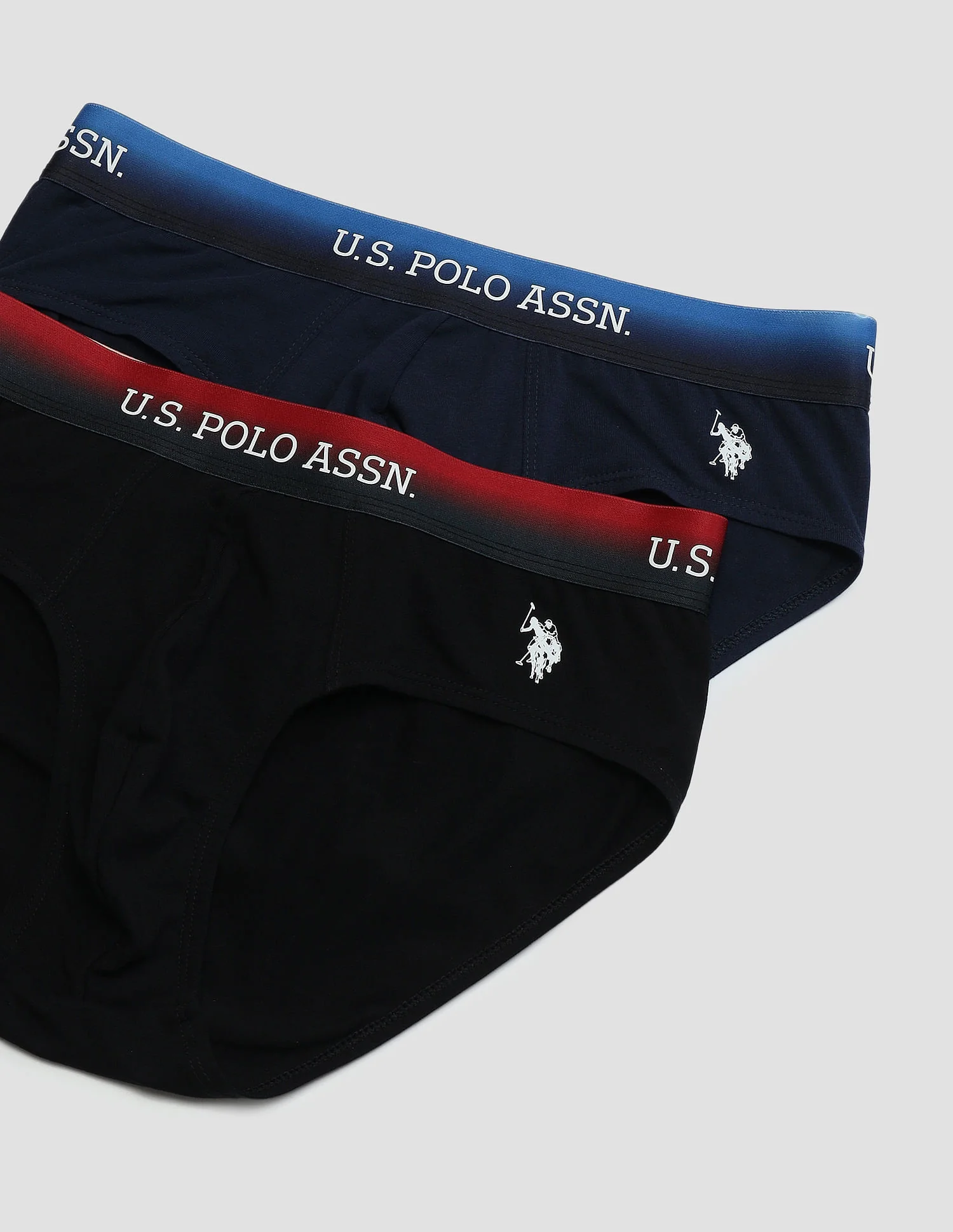 Ombre Waistband Solid OEB05 Briefs - Pack Of 2 - Image 2