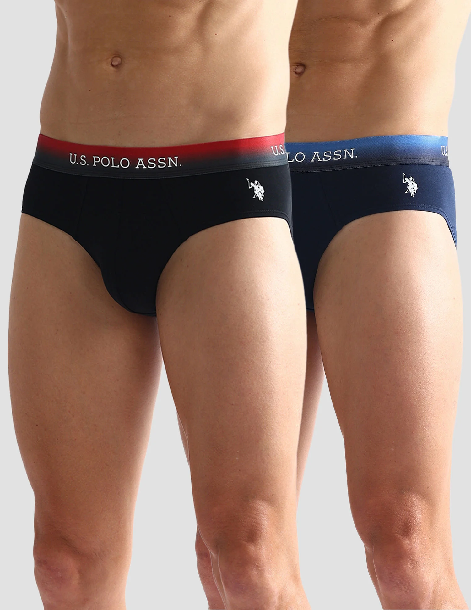 Ombre Waistband Solid OEB05 Briefs - Pack Of 2 - Image 6