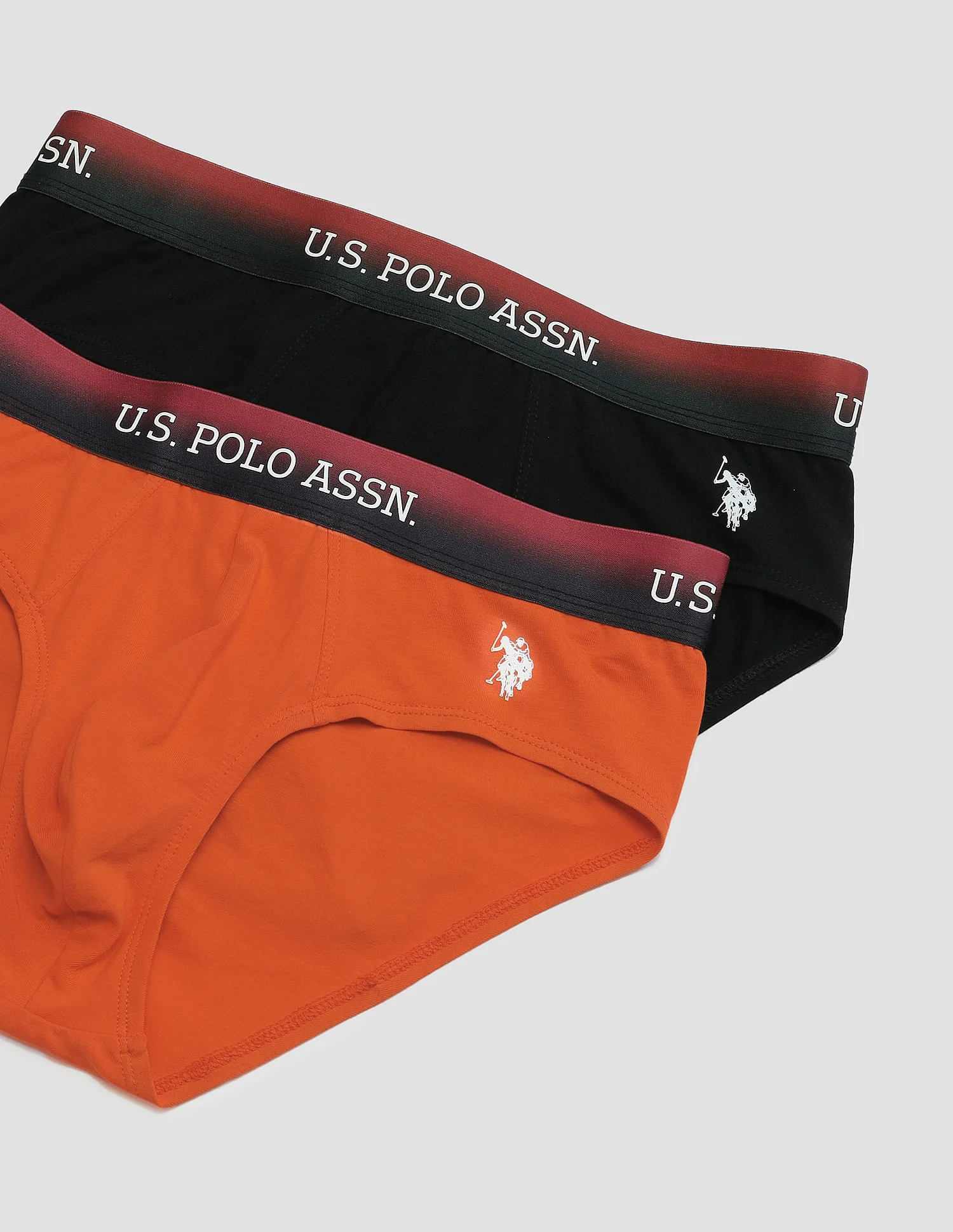 Ombre Waistband Solid OEB05 Briefs - Pack Of 2 - Image 2