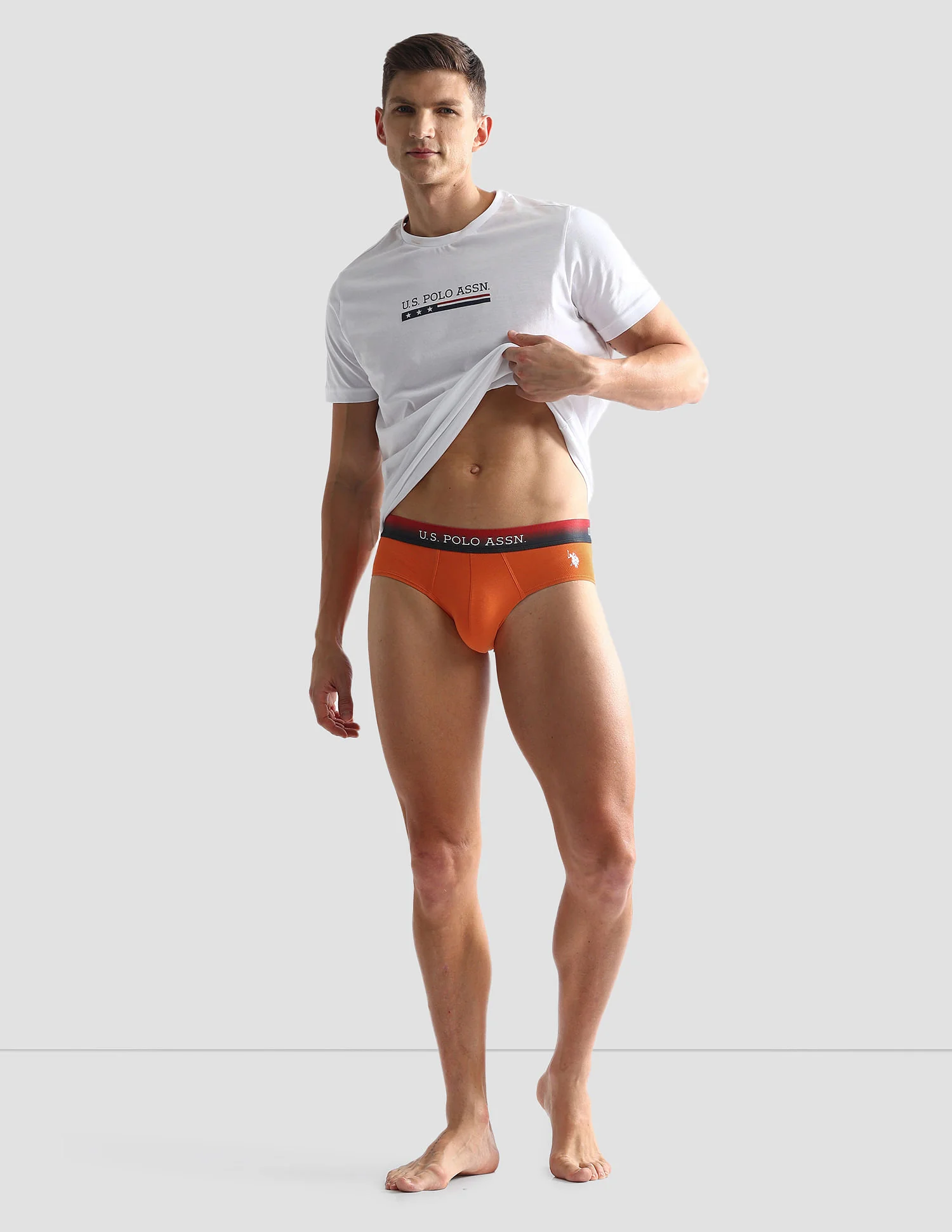 Ombre Waistband Solid OEB05 Briefs - Pack Of 2 - Image 3