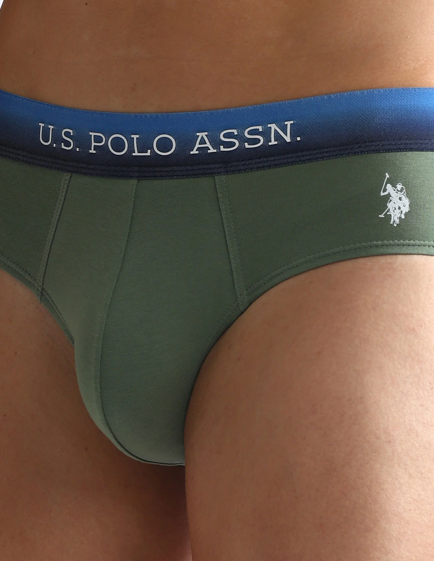 Ombre Waistband Solid OEB05 Briefs - Pack Of 2 - Image 8