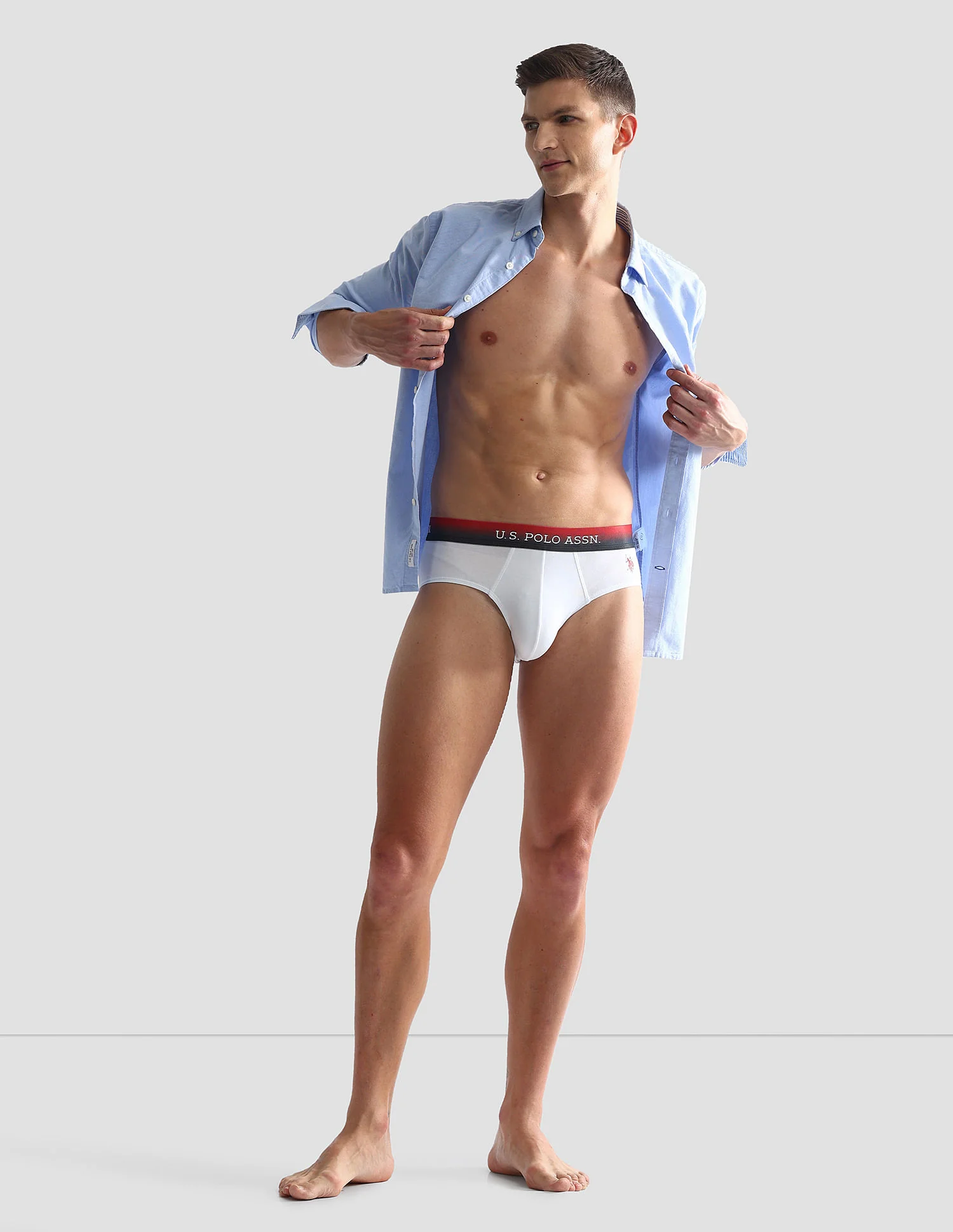 Ombre Waistband Solid OEB05 Briefs - Pack Of 2 - Image 4