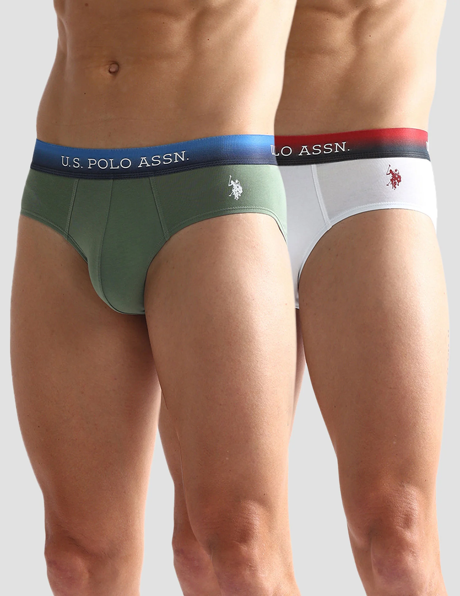 Ombre Waistband Solid OEB05 Briefs - Pack Of 2 - Image 6