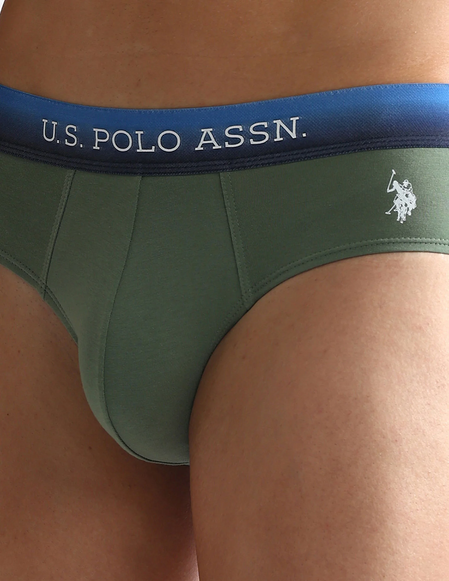 Ombre Waistband Solid OEB05 Briefs - Pack Of 2 - Image 8