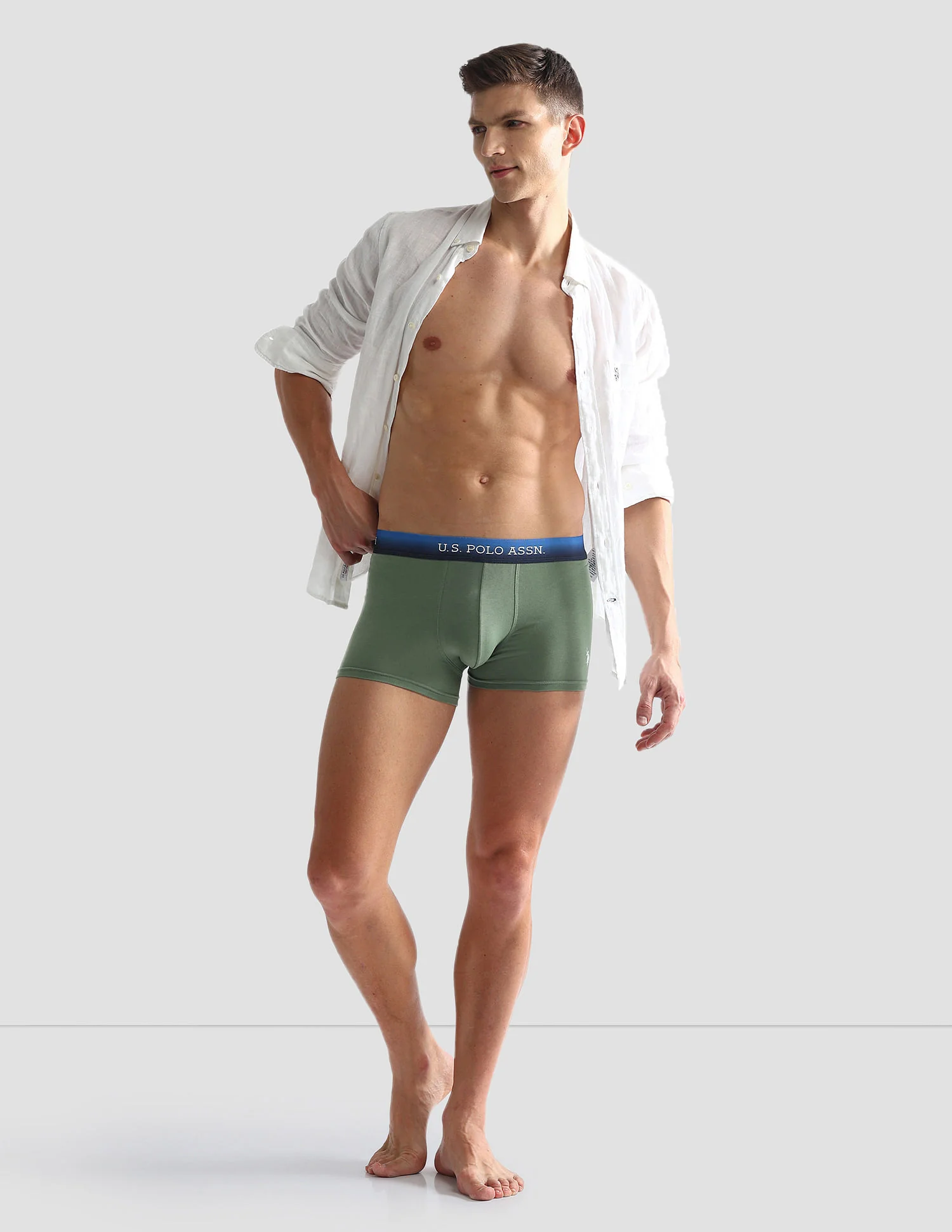 Ombre Waistband Solid OET05 Trunks - Pack Of 2 - Image 4