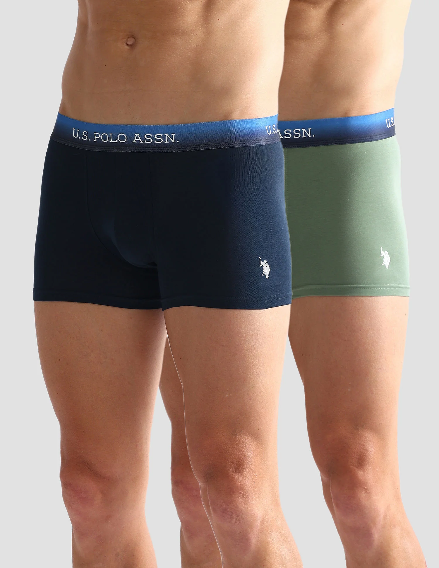 Ombre Waistband Solid OET05 Trunks - Pack Of 2 - Image 7