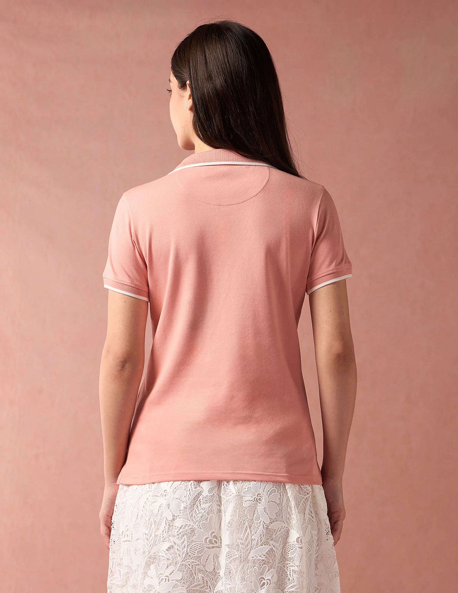 Open Placket Pique Polo Shirt - Image 5