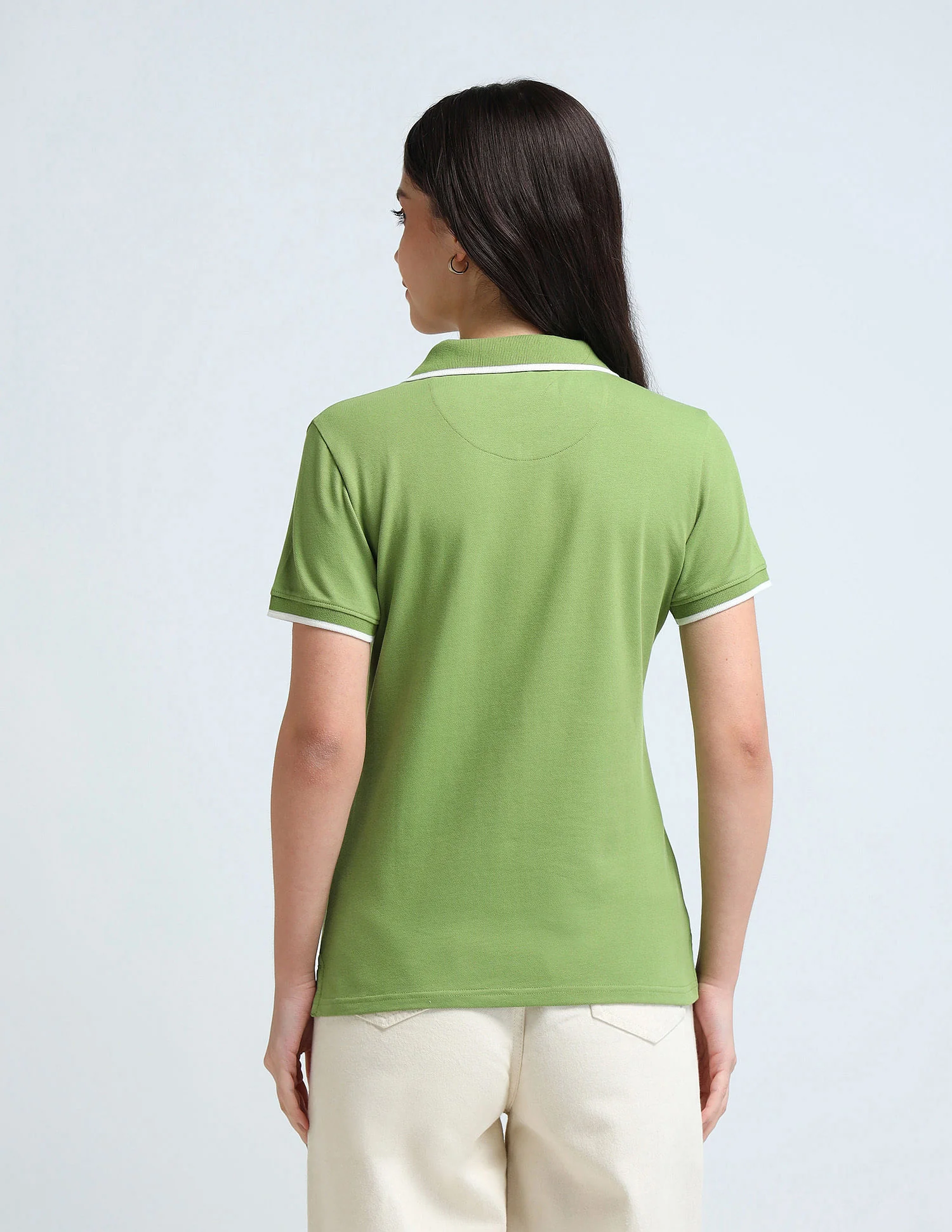 Open Placket Pique Polo Shirt - Image 5