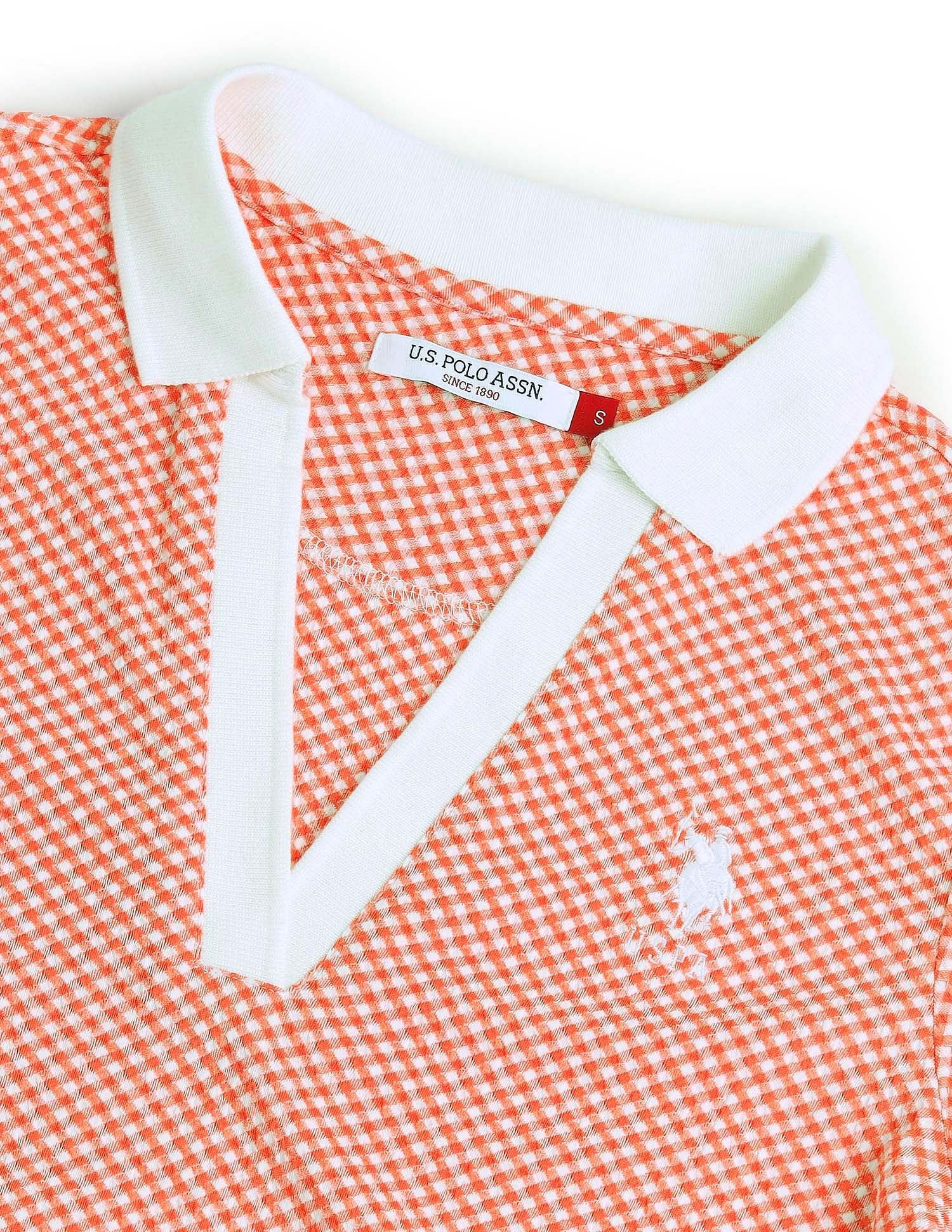 Open Placket Textured Polo Shirt - Image 2