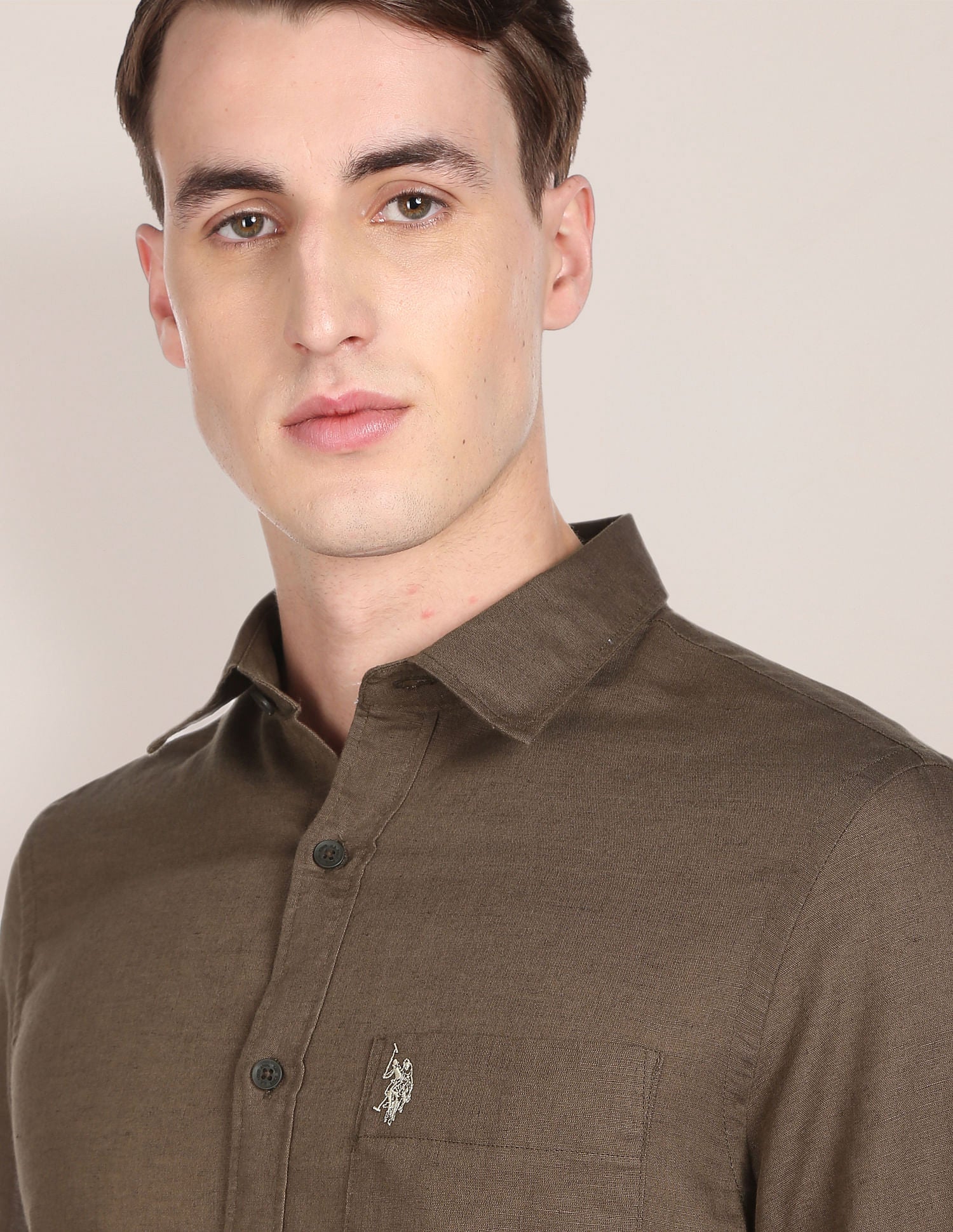 Oxford Weave Solid Casual Shirt - Image 6