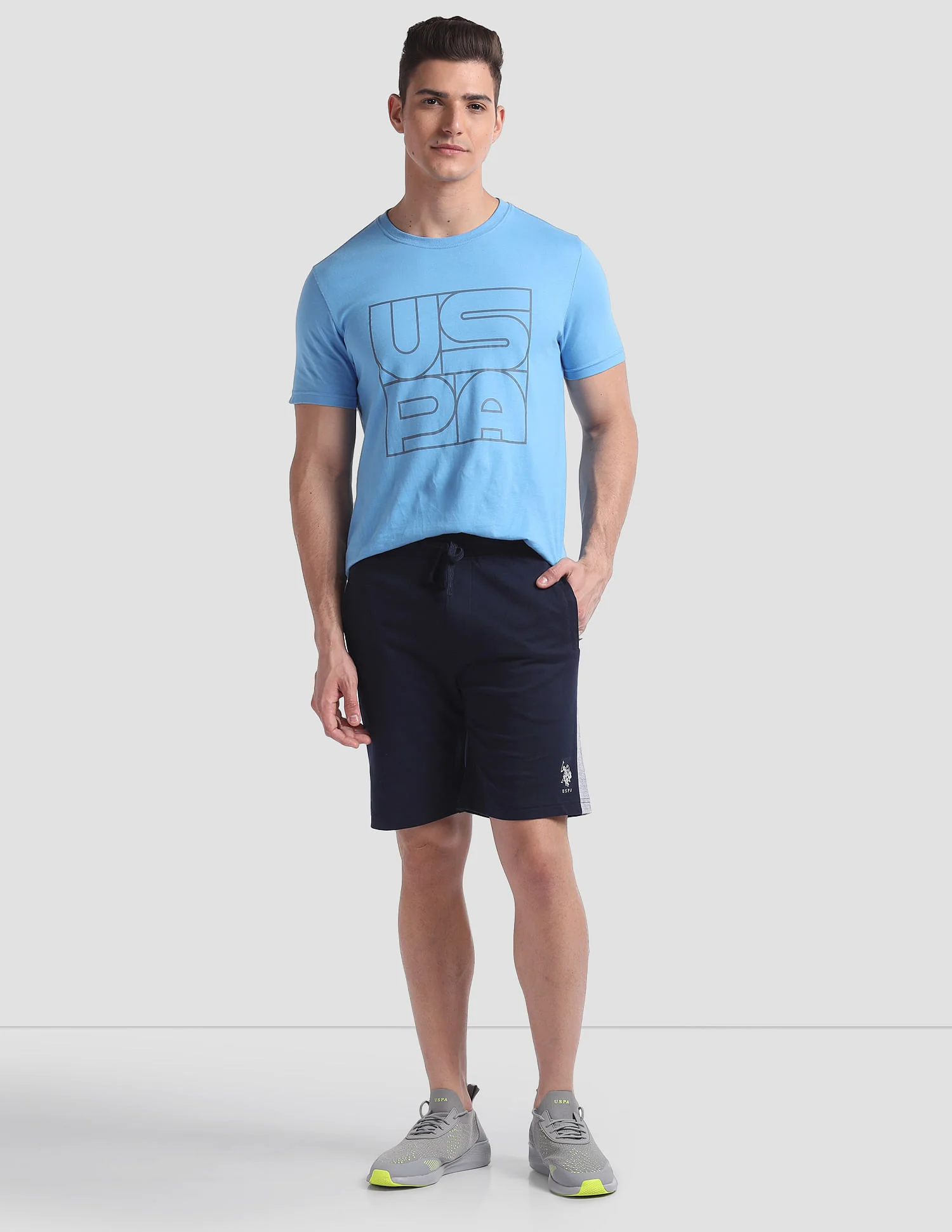 Panelled Cotton OES01 Lounge Shorts - Pack Of 1 - Image 3