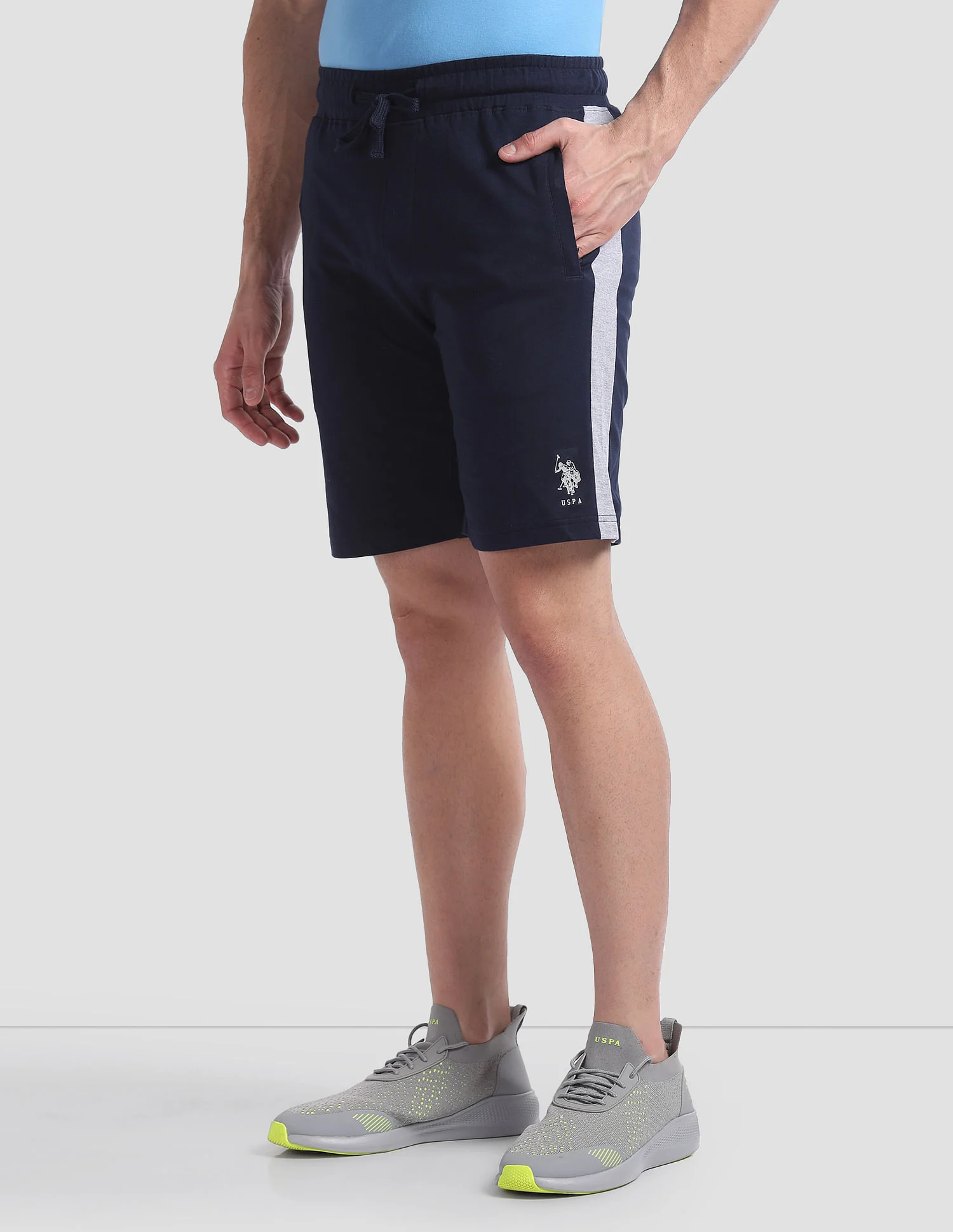 Panelled Cotton OES01 Lounge Shorts - Pack Of 1 - Image 4