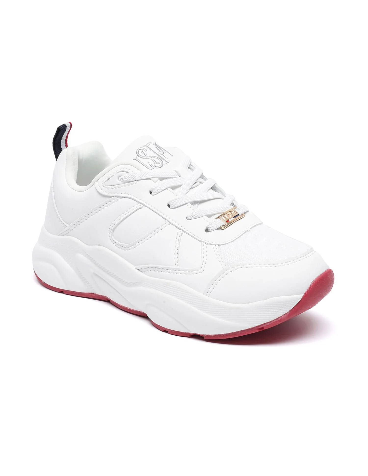 Women Panelled Lace Up Sneakers - Image 2