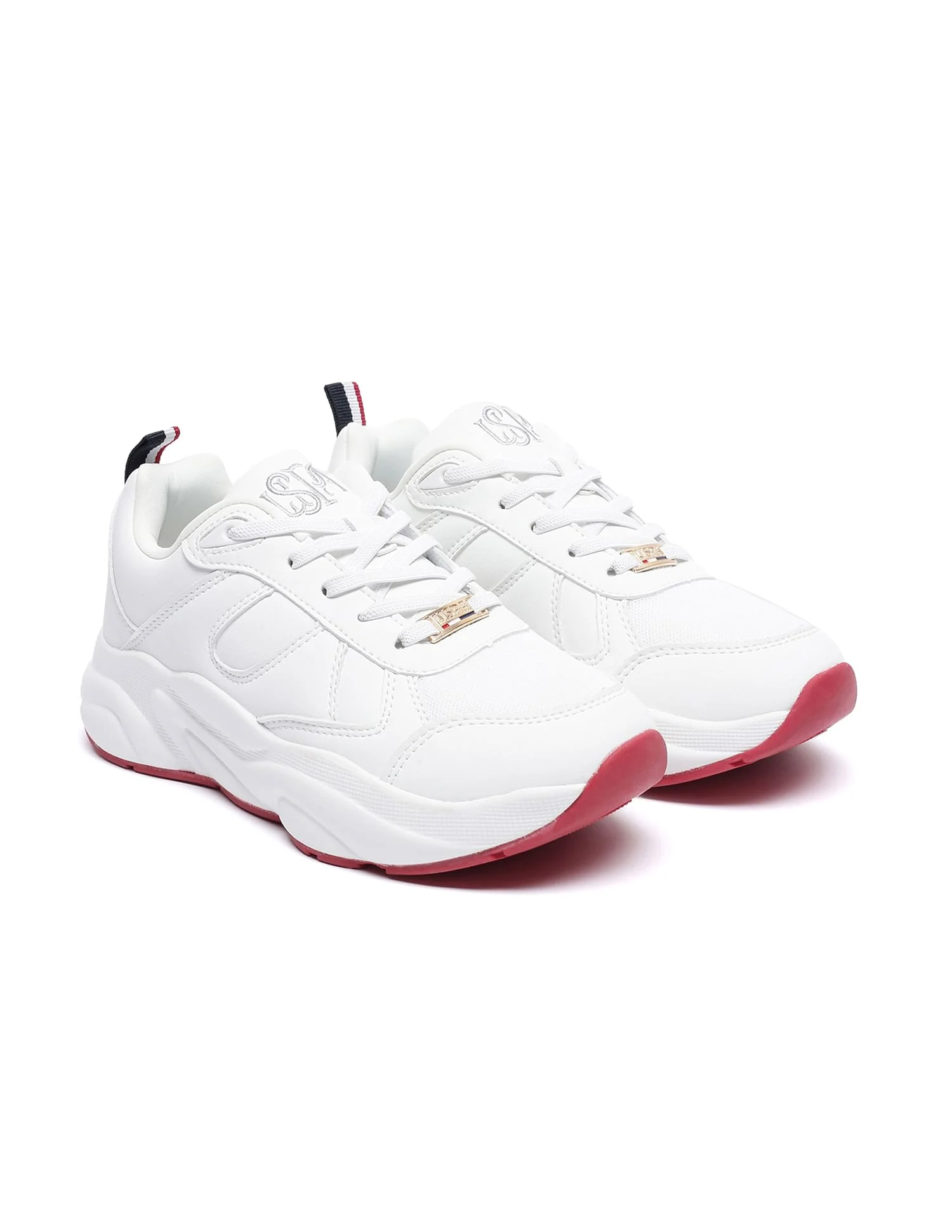 Women Panelled Lace Up Sneakers - Image 3