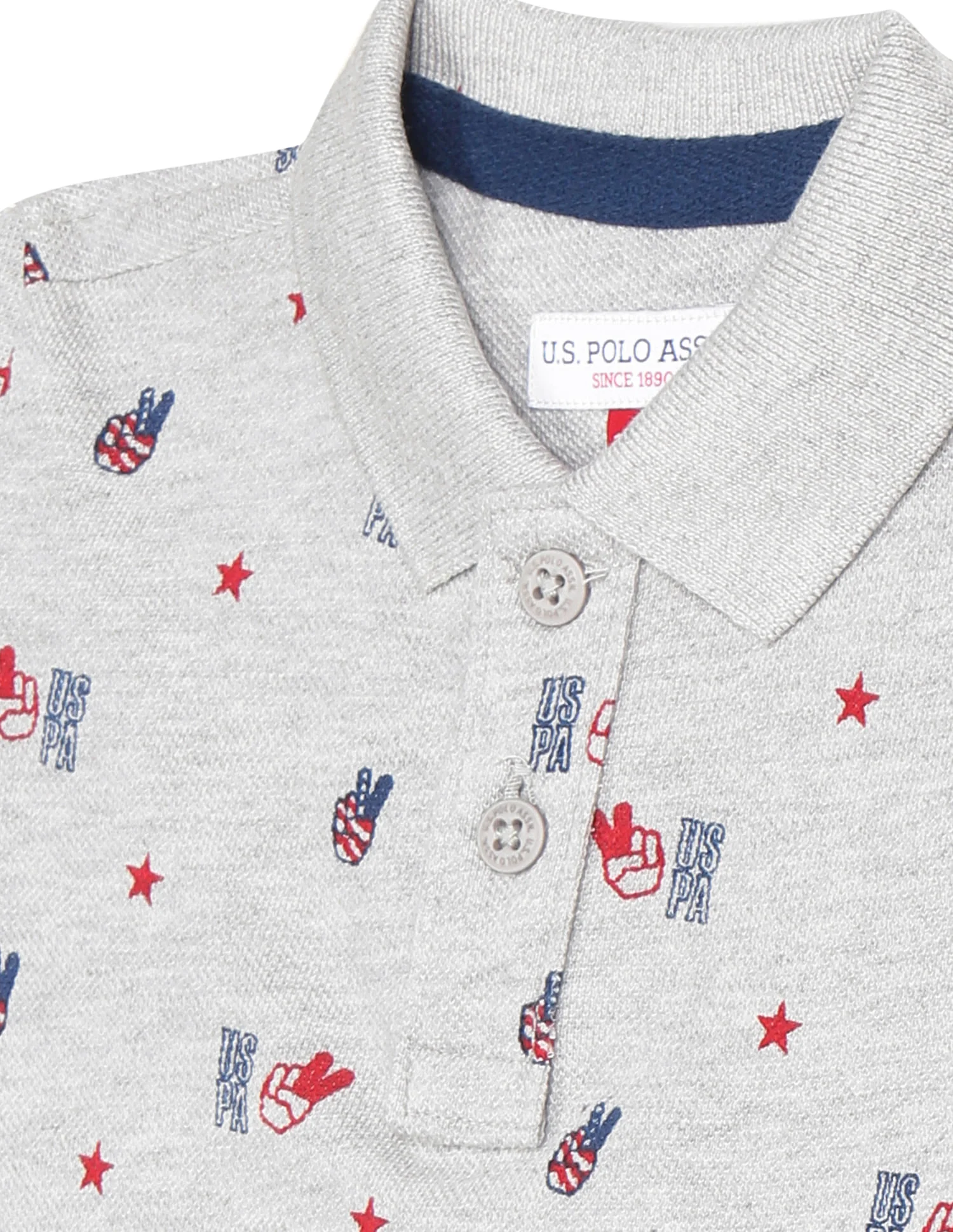 Pique Printed Polo Shirt - Image 3