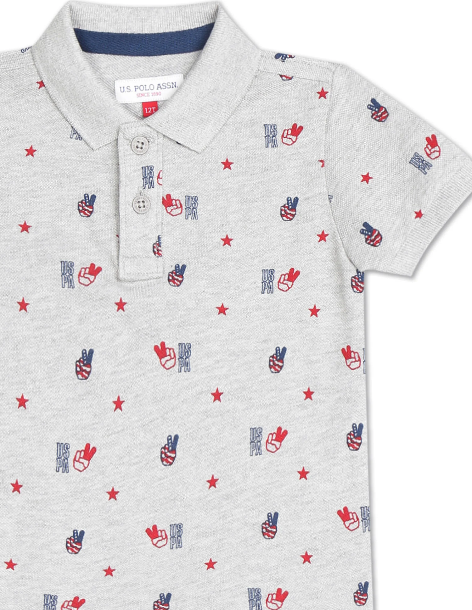 Pique Printed Polo Shirt - Image 4