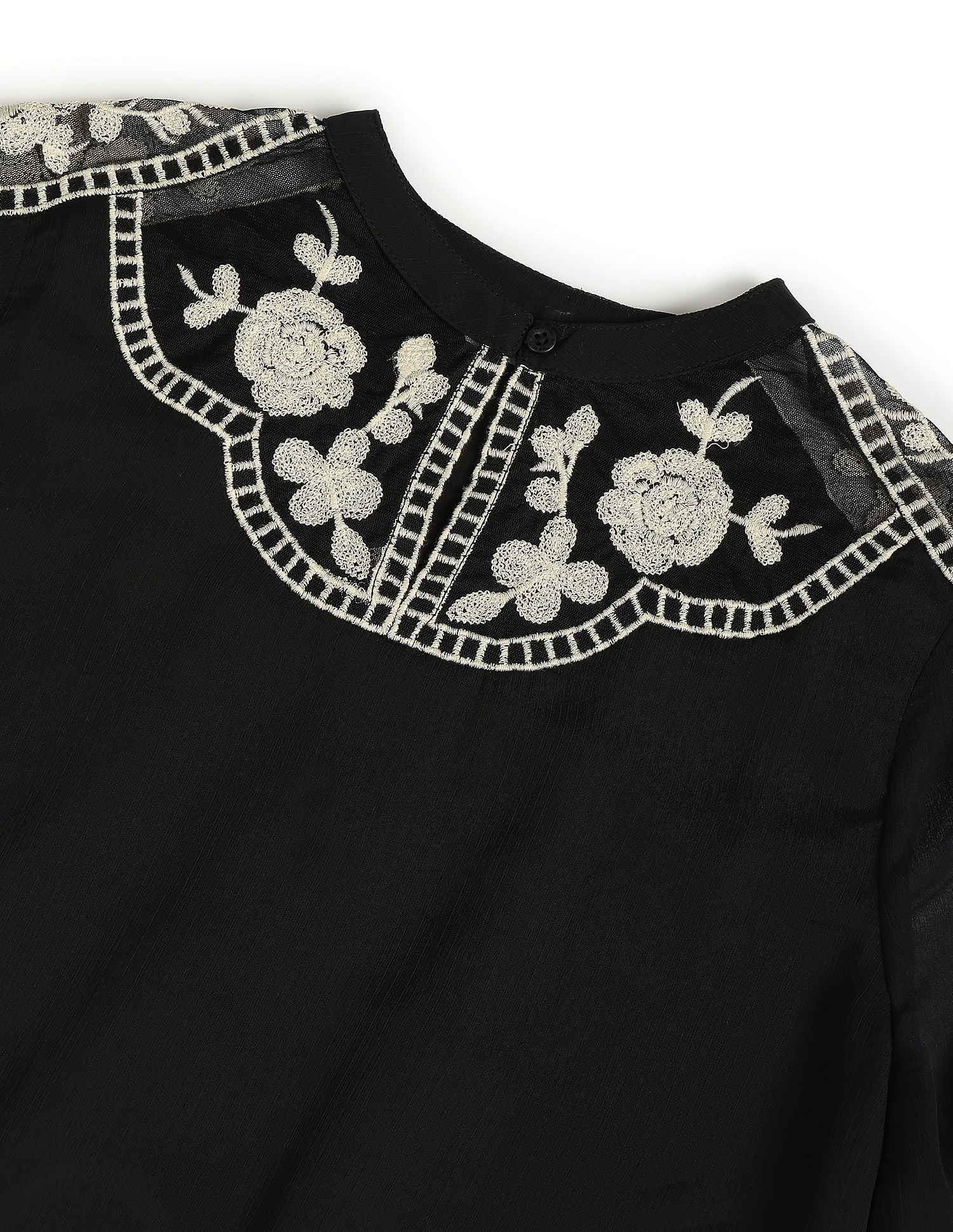 Placement Lace Embroidery Top - Image 2