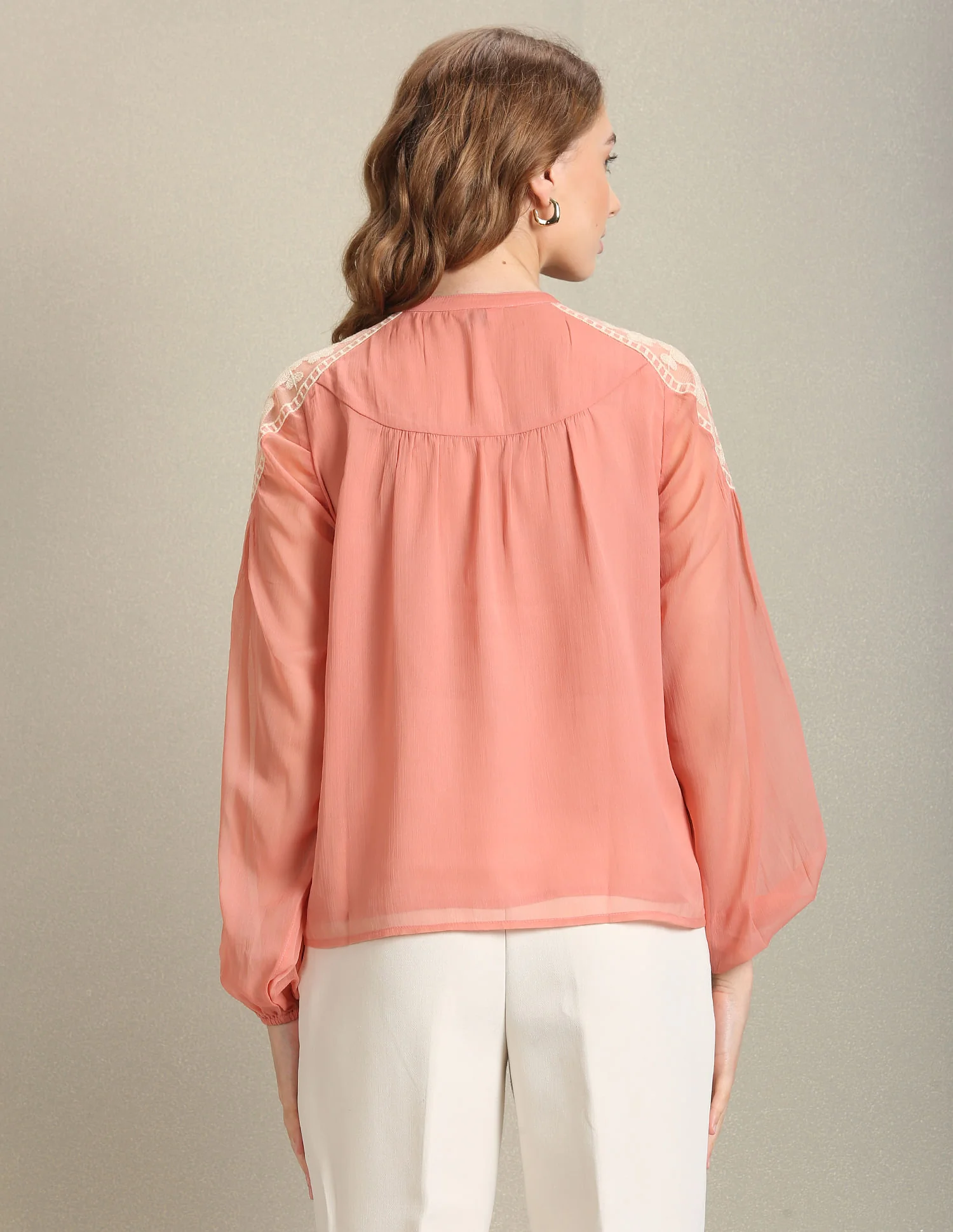 Placement Lace Embroidery Top - Image 5
