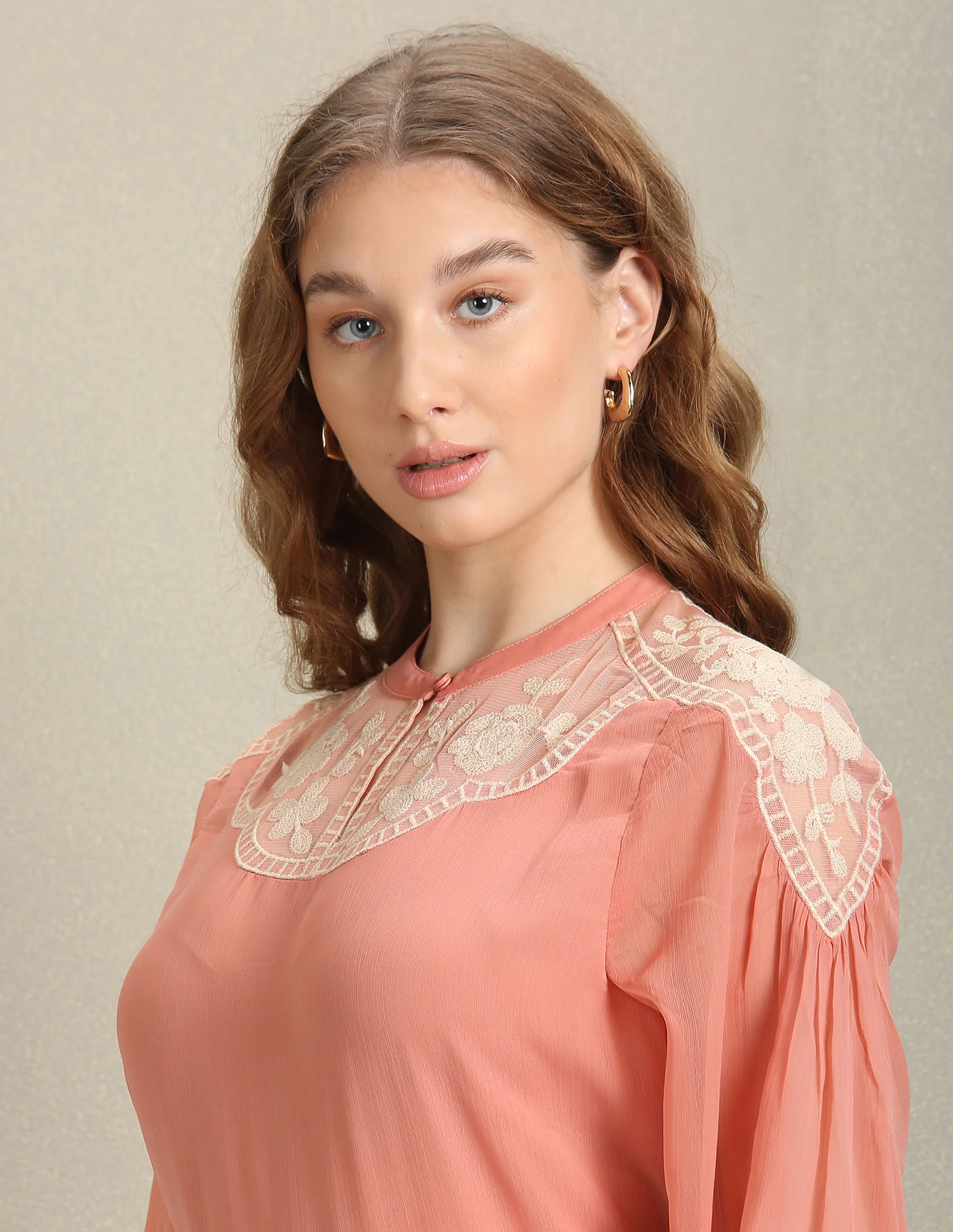 Placement Lace Embroidery Top - Image 7