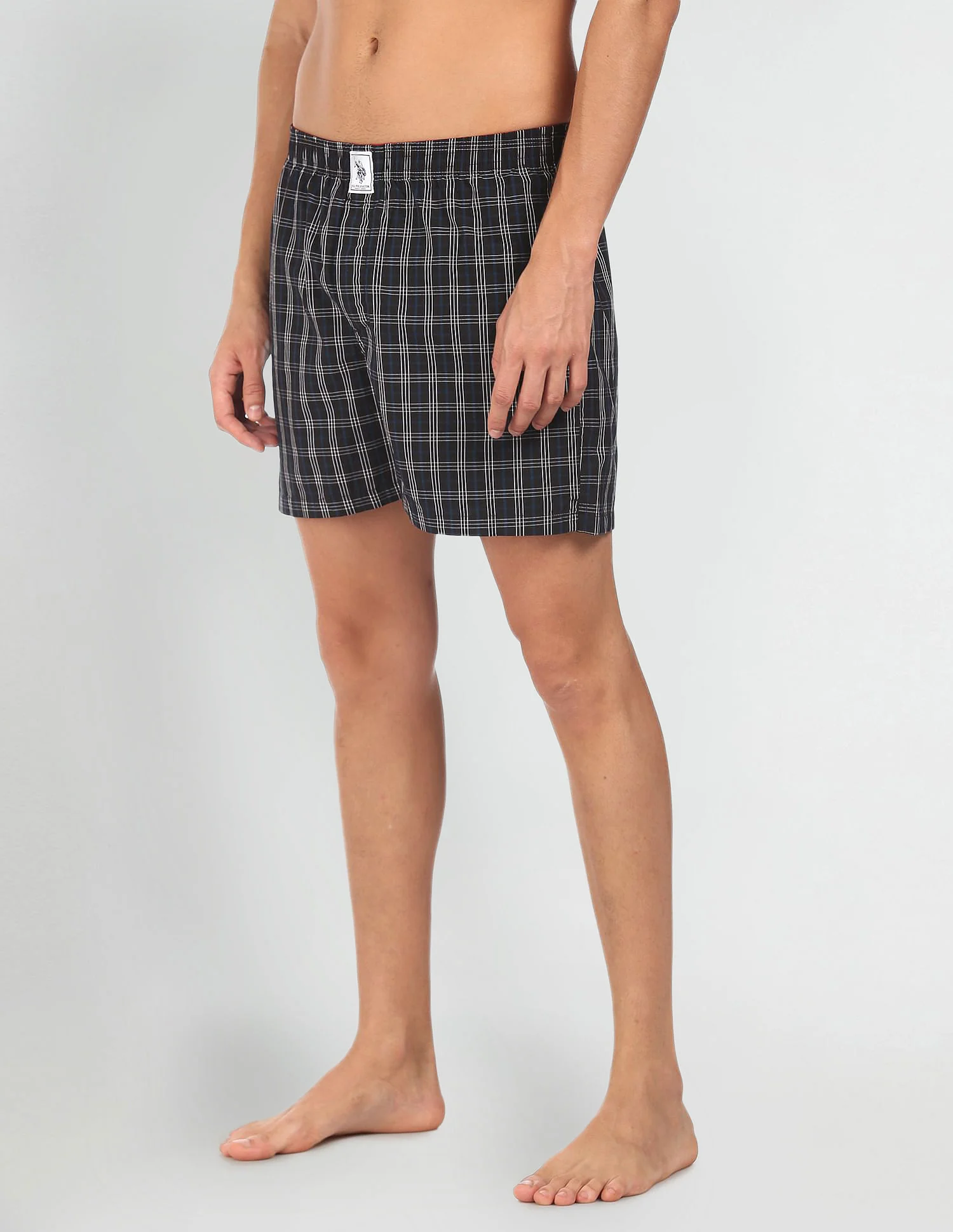 Plaid Check Pure Cotton I691 Boxers - Pack Of 2 - Image 3