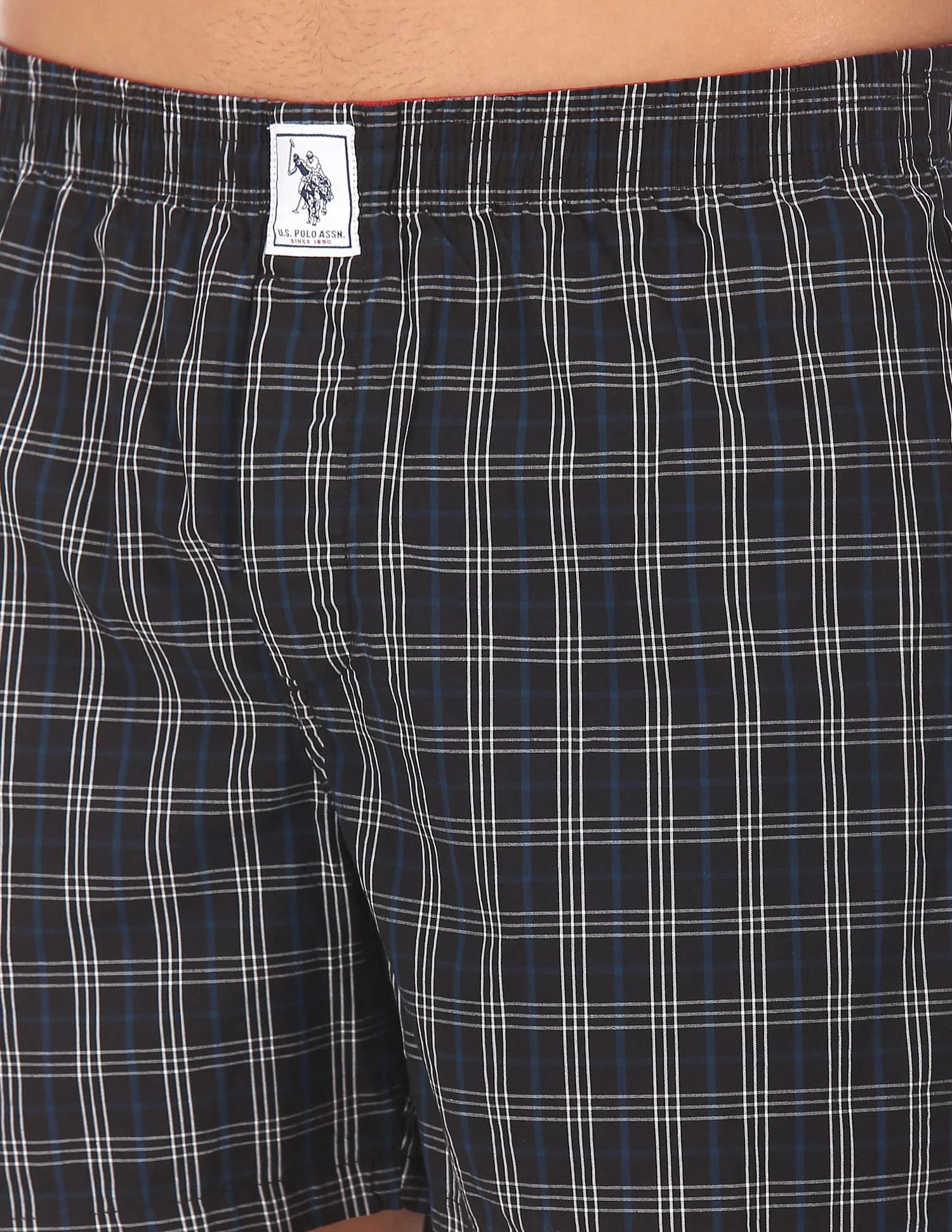 Plaid Check Pure Cotton I691 Boxers - Pack Of 2 - Image 5