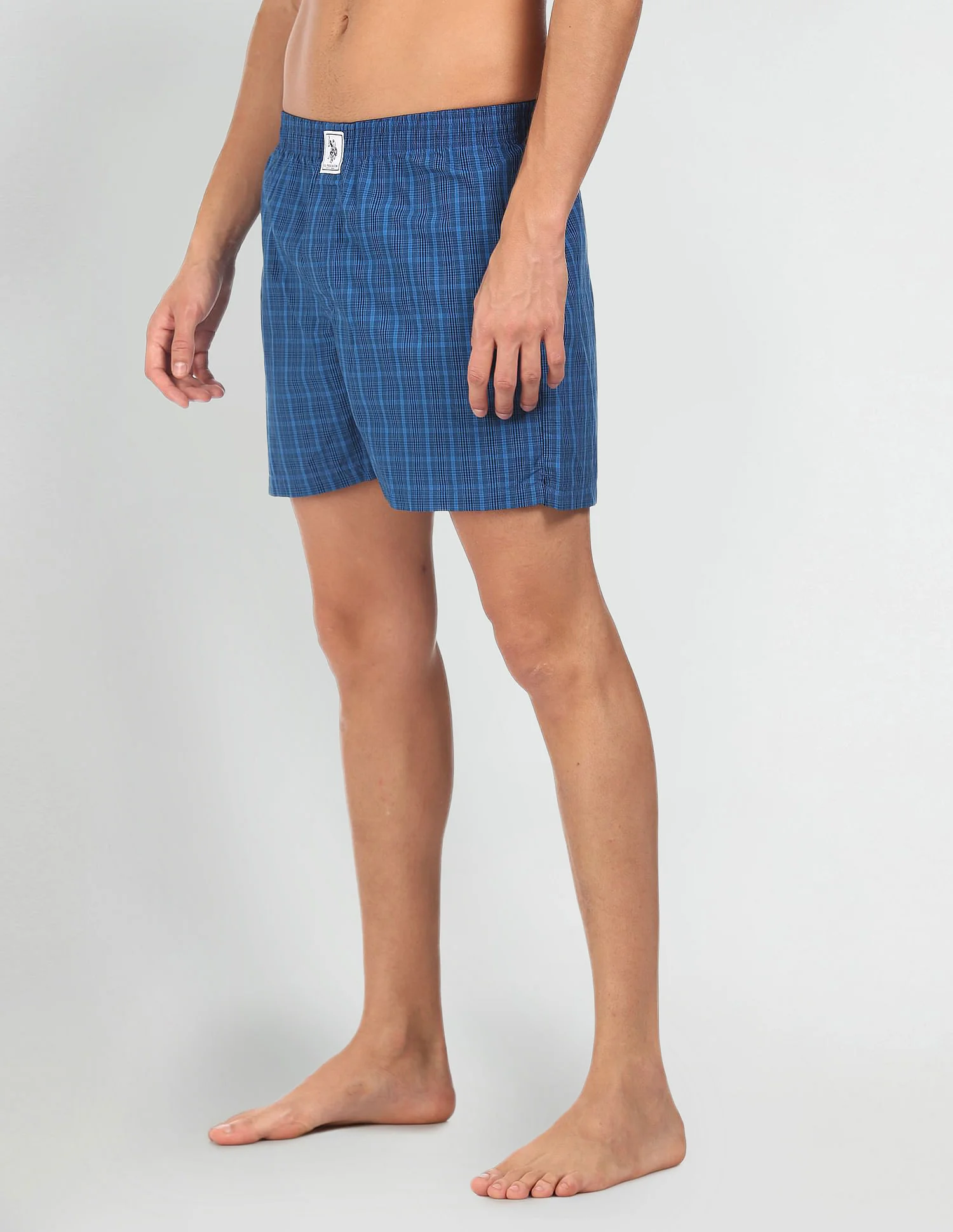 Plaid Check Pure Cotton I691 Boxers - Pack Of 2 - Image 3