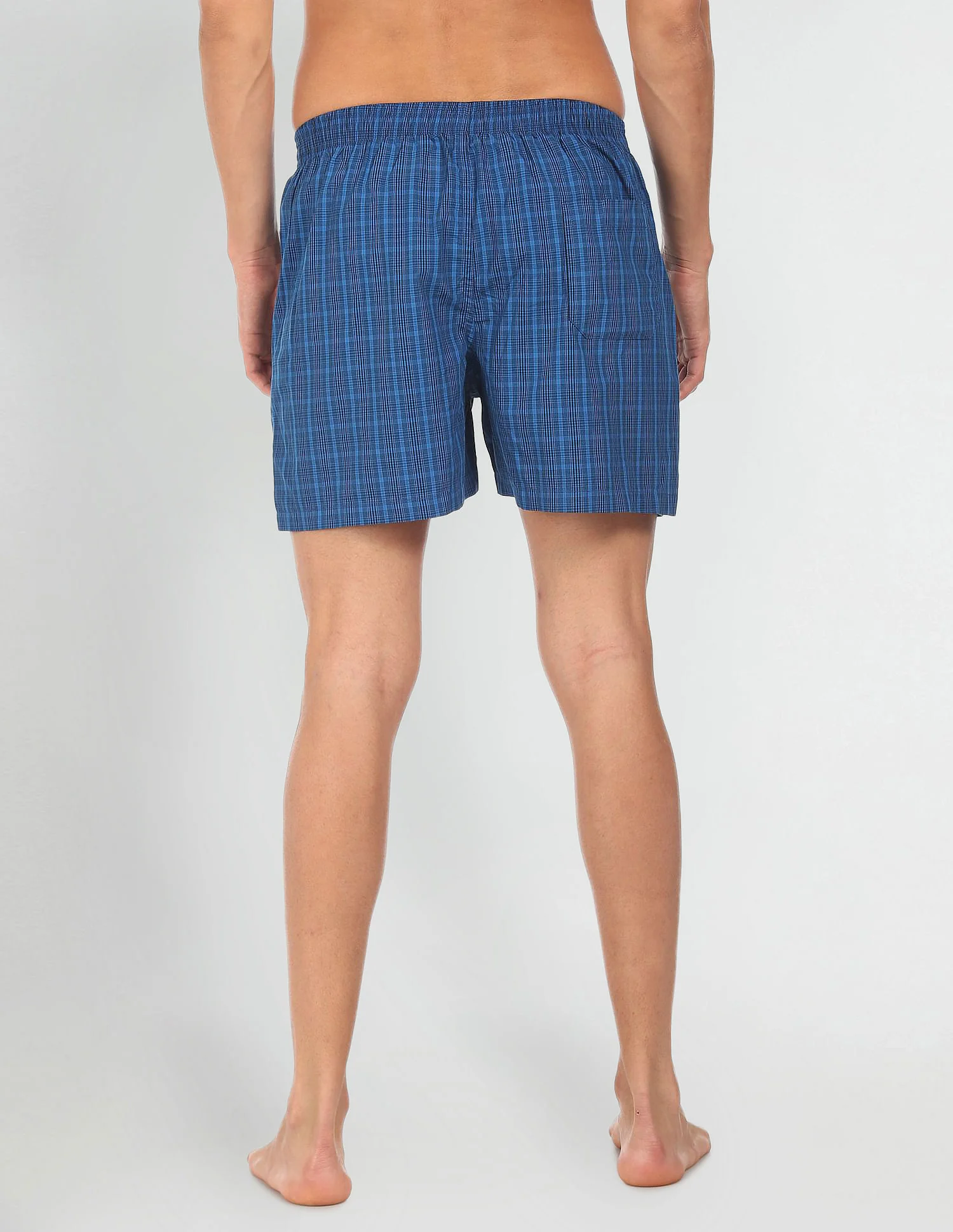 Plaid Check Pure Cotton I691 Boxers - Pack Of 2 - Image 4