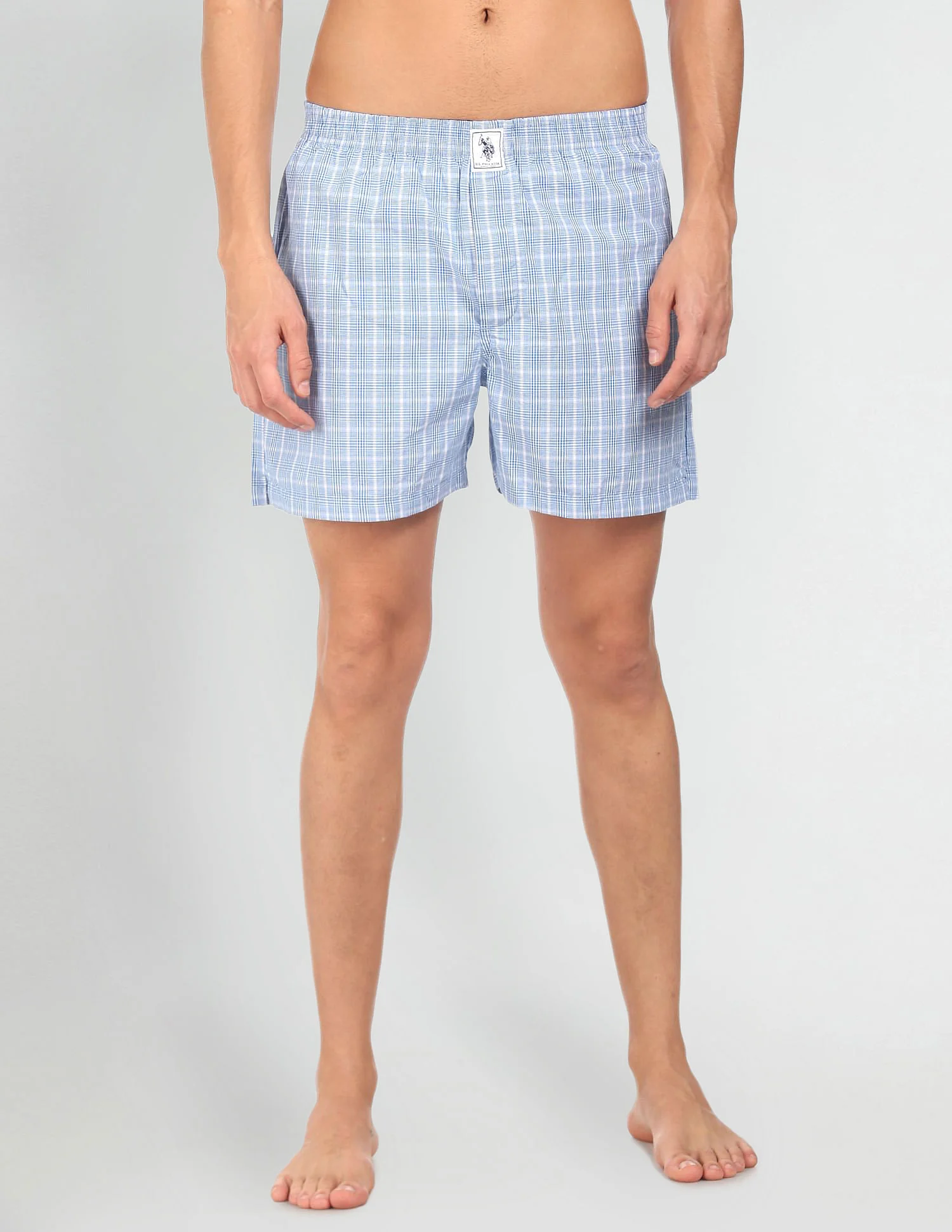 Plaid Check Pure Cotton I691 Boxers - Pack Of 2 - Image 2