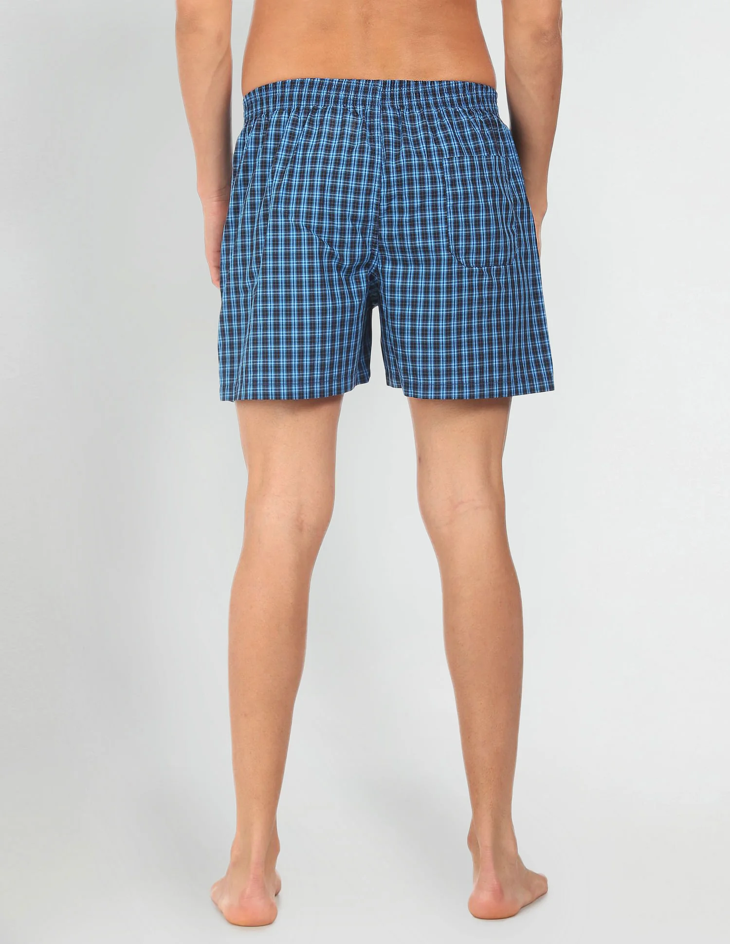 Plaid Check Pure Cotton I691 Boxers - Pack Of 2 - Image 4