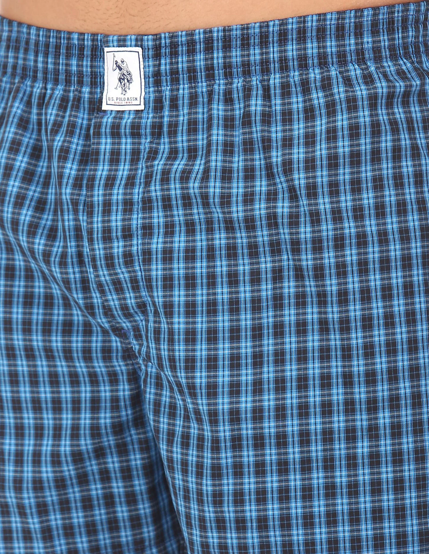 Plaid Check Pure Cotton I691 Boxers - Pack Of 2 - Image 5